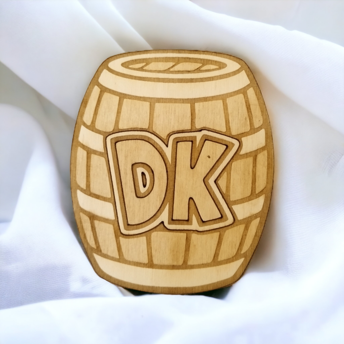 Set of 6 Donkey Kong Wooden Coasters - Handmade Gift - Housewarming - Wood Kitchenware