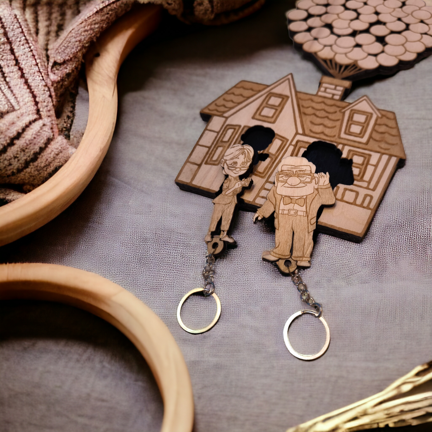 Up House Keychain - Wall Mounted Key Holder - Geek Keyrings