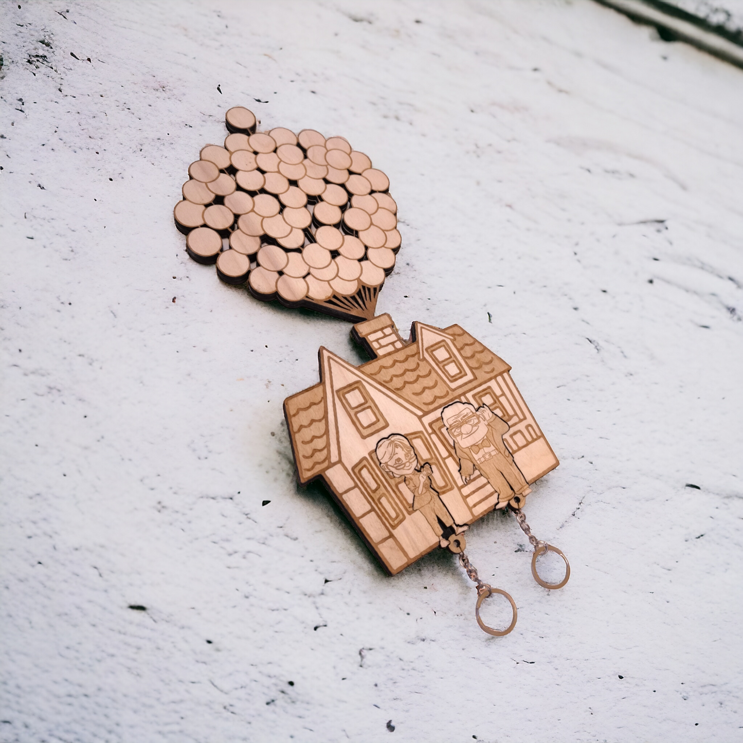 Up House Keychain - Wall Mounted Key Holder - Geek Keyrings