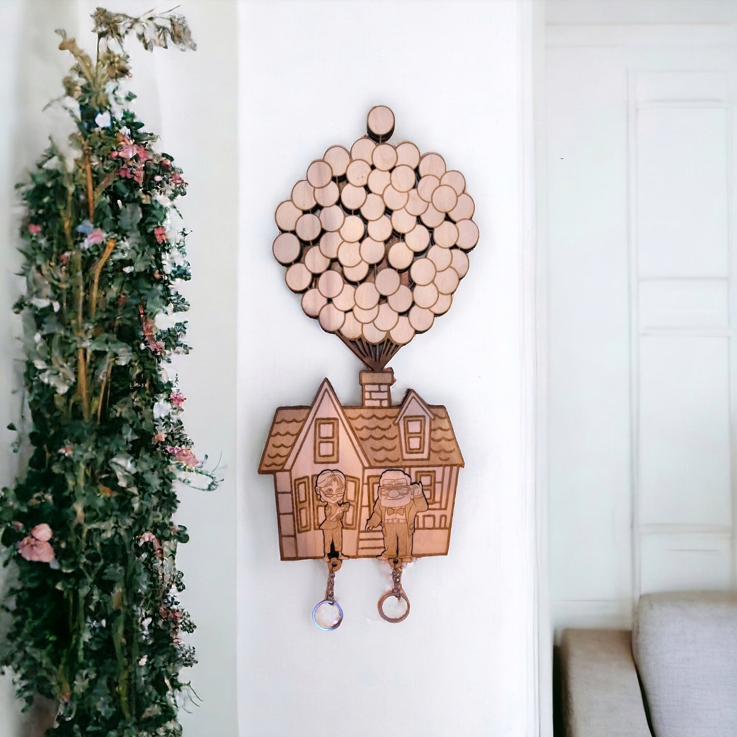 Up House Keychain - Wall Mounted Key Holder - Geek Keyrings