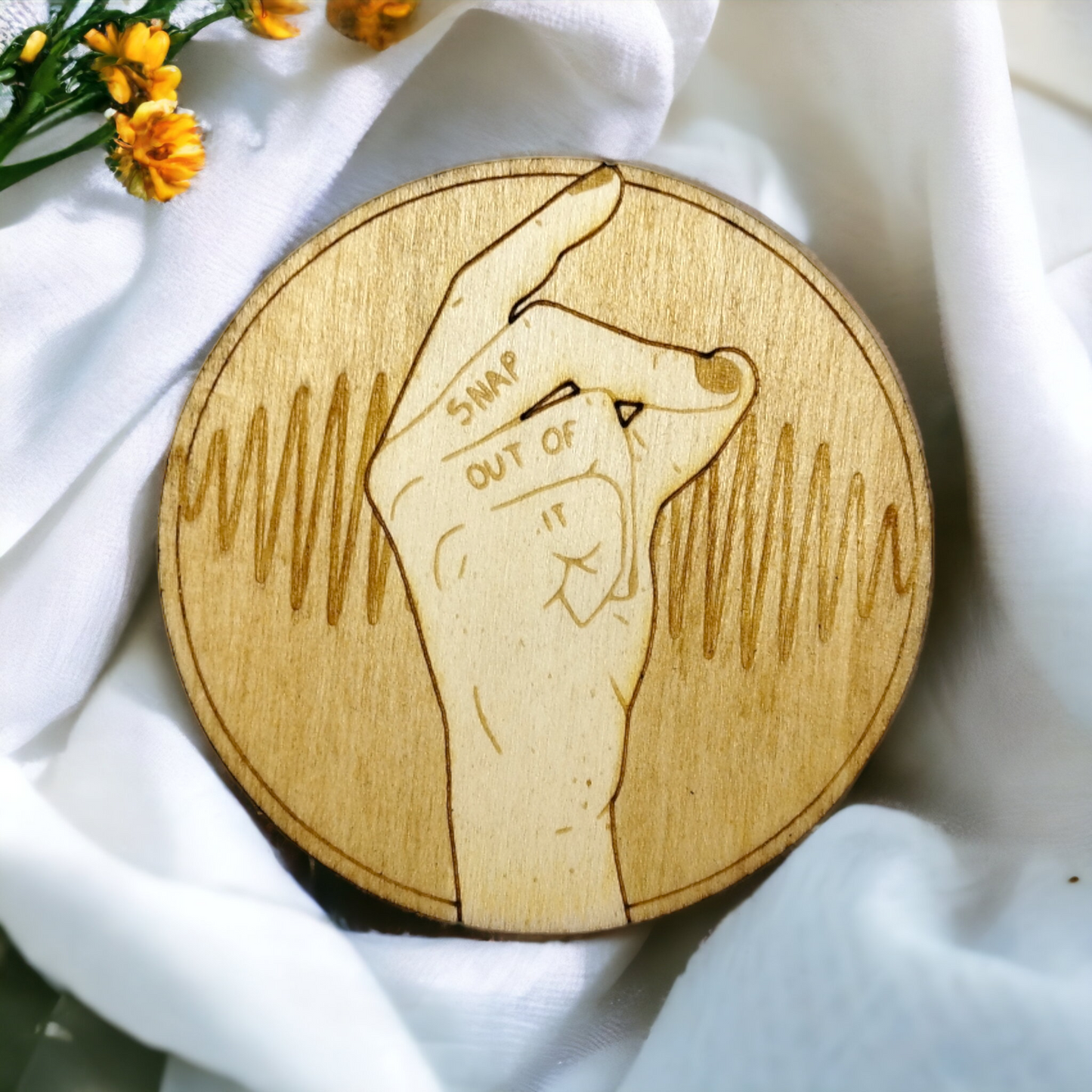 Set of 6 Arctic Monkeys Wooden Coasters - Handmade Gift - Housewarming - Wood Kitchenware - Rock Band