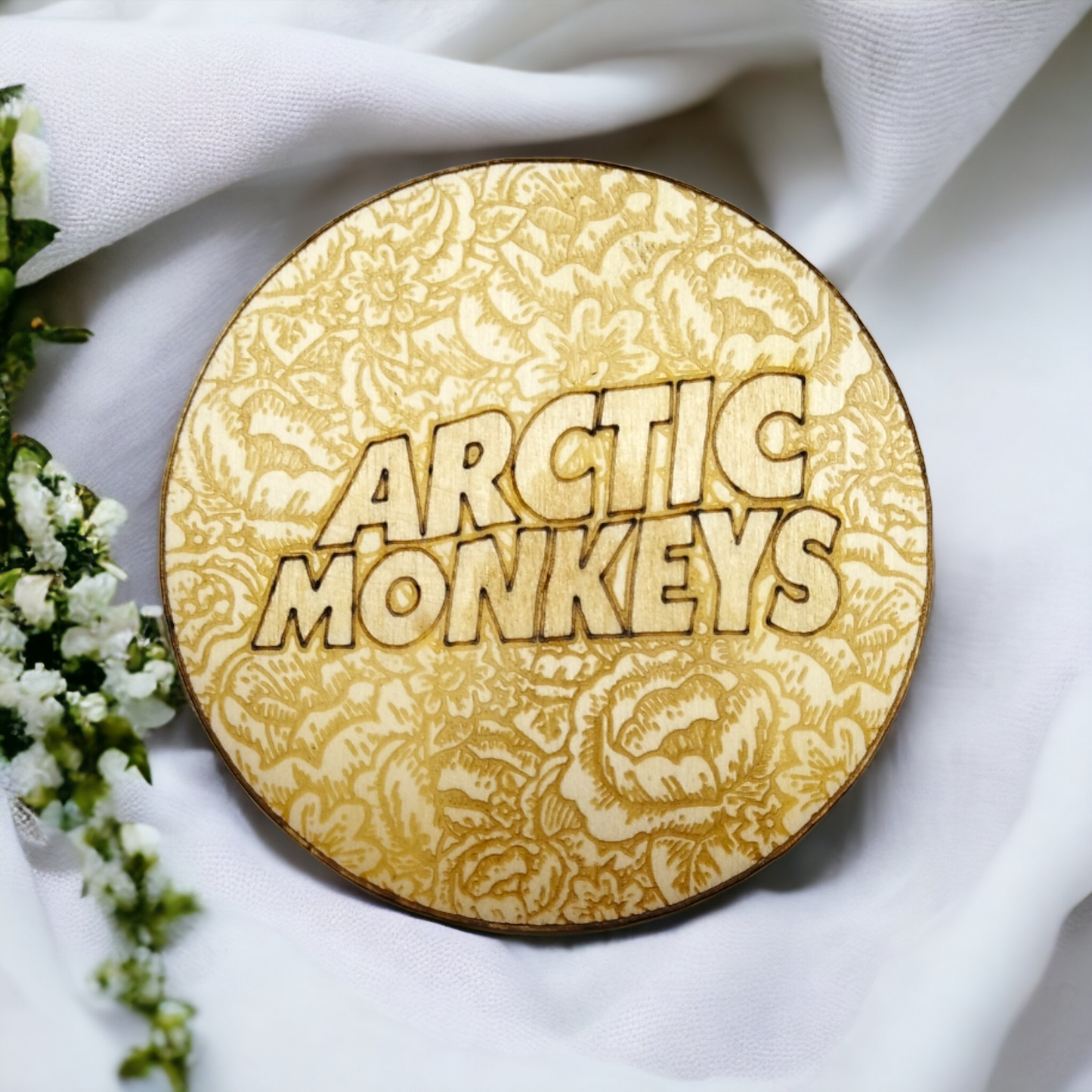 Set of 6 Arctic Monkeys Wooden Coasters - Handmade Gift - Housewarming - Wood Kitchenware - Rock Band