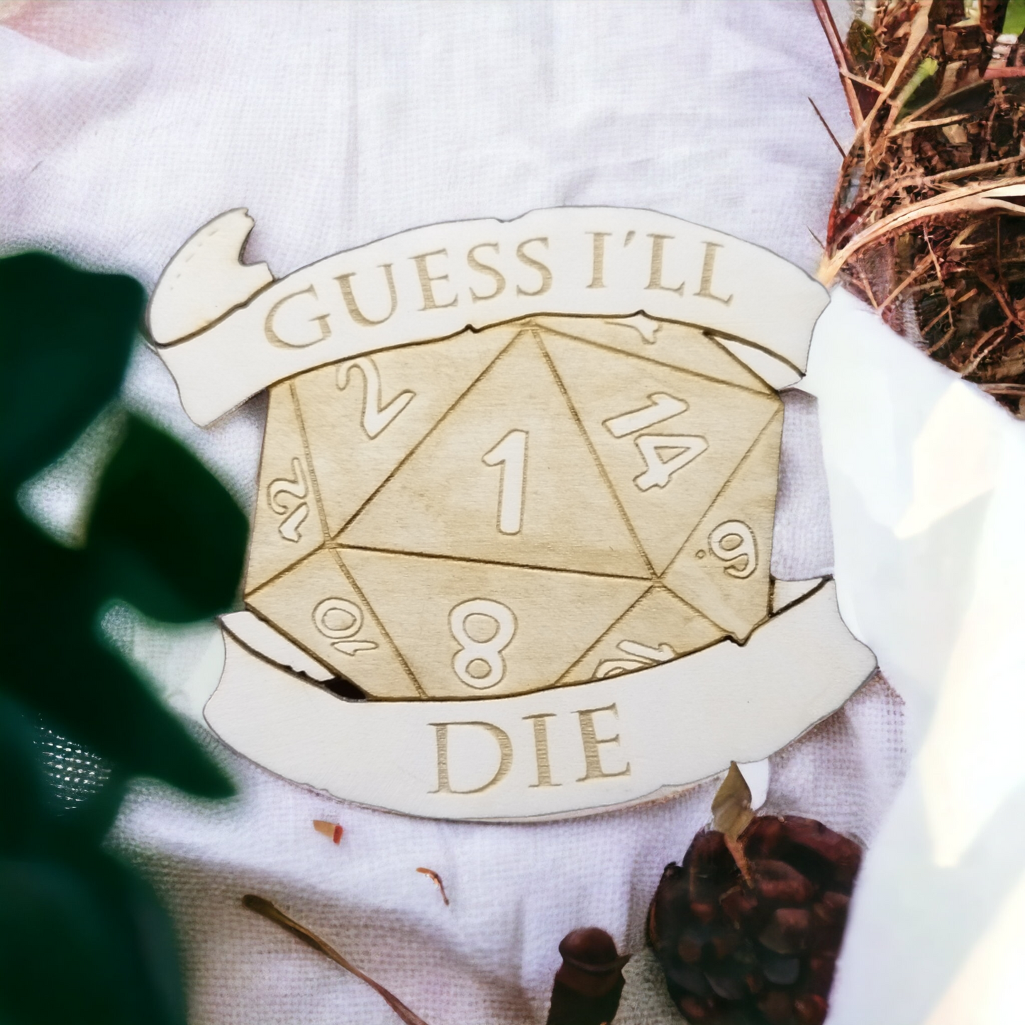 Set of 6 Dungeons & Dragons Wooden Coasters - Handmade Gift - Housewarming - Wood Kitchenware - RPG