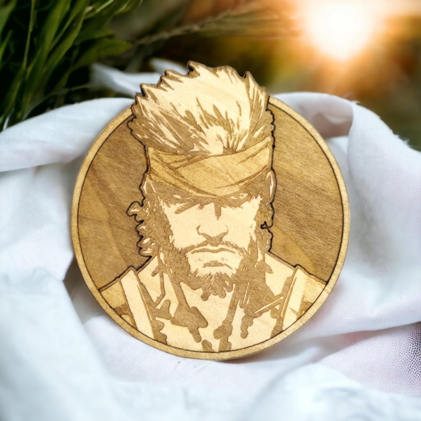 Set of 6 Metal Gear Solid Wooden Coasters - Handmade Gift - Christmas Decor - Wood Kitchenware