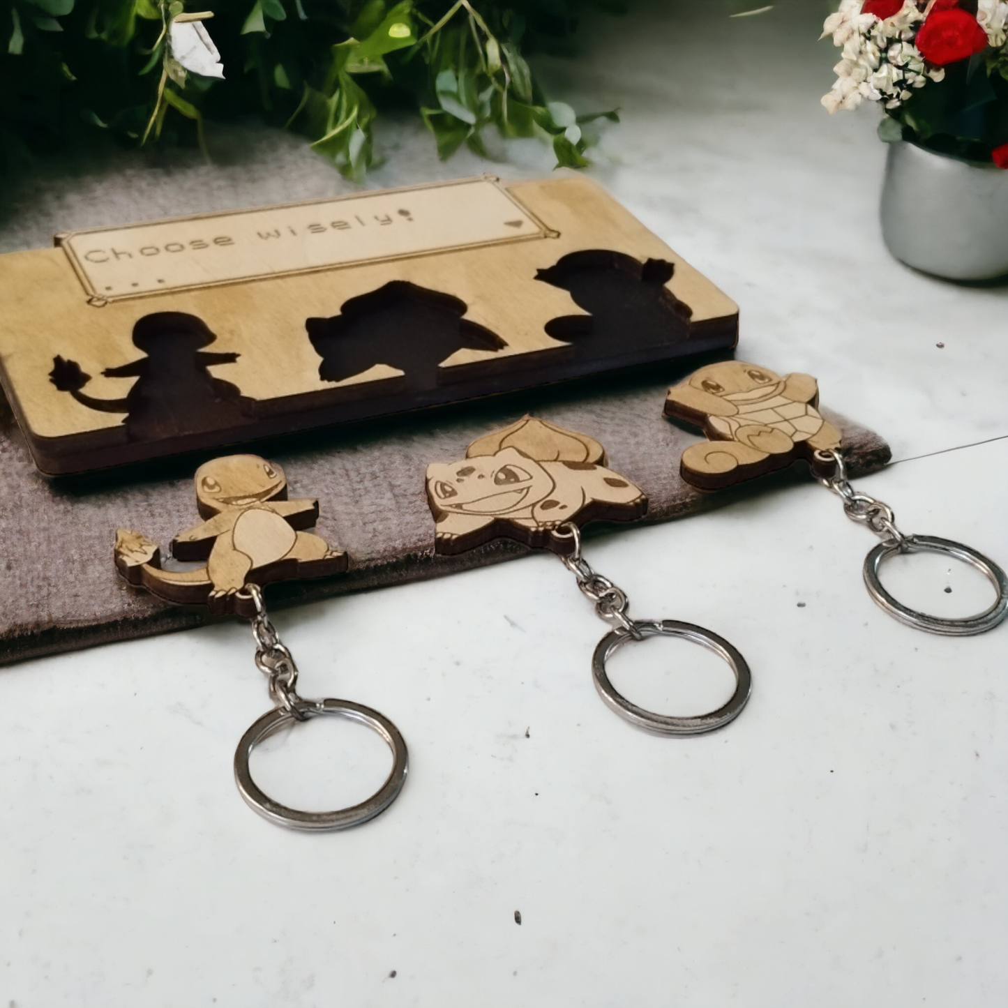 Pokemon Keychain Wall Mounted Key Holder - Geek Keyrings
