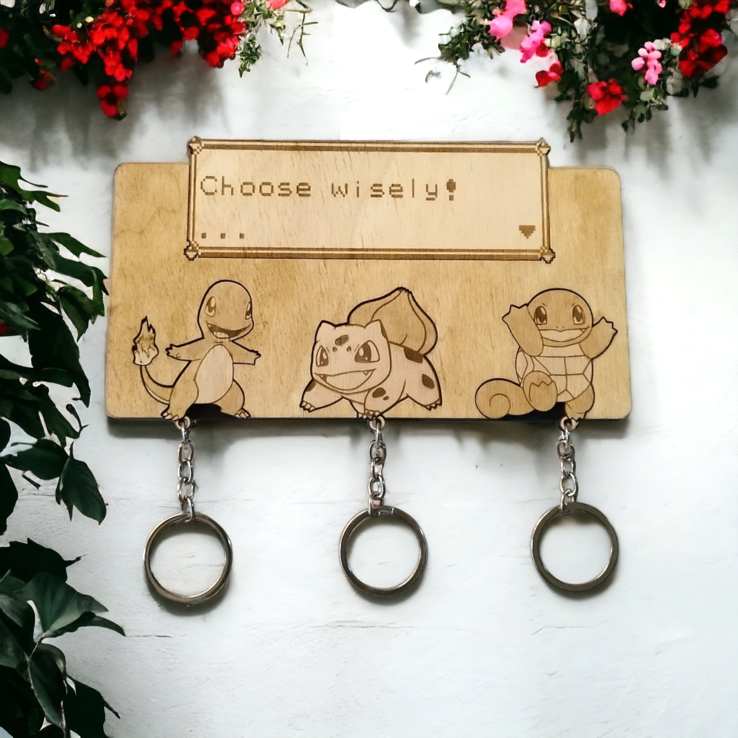Pokemon Keychain Wall Mounted Key Holder - Geek Keyrings