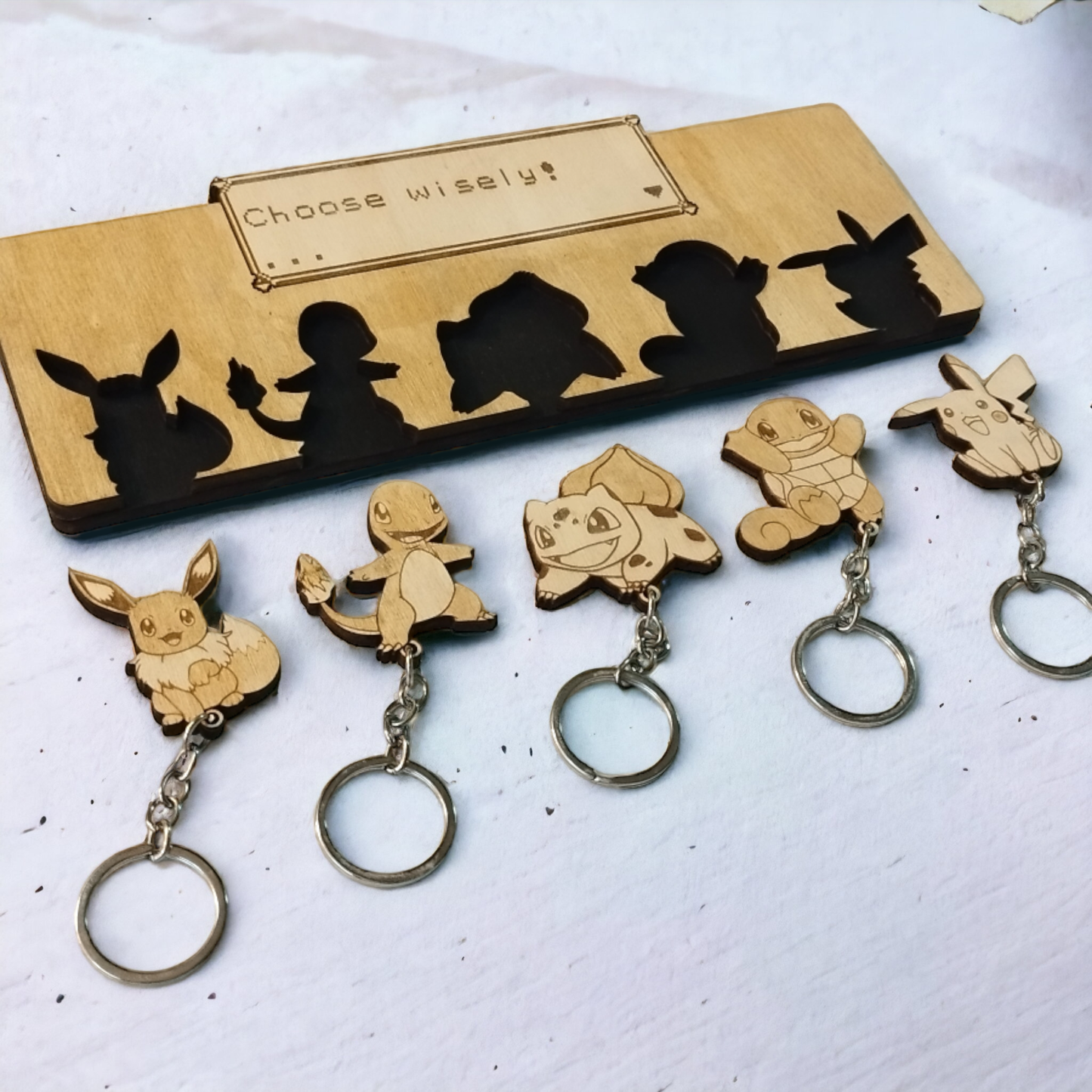 Pokemon Keychain Wall Mounted Key Holder - Geek Keyrings