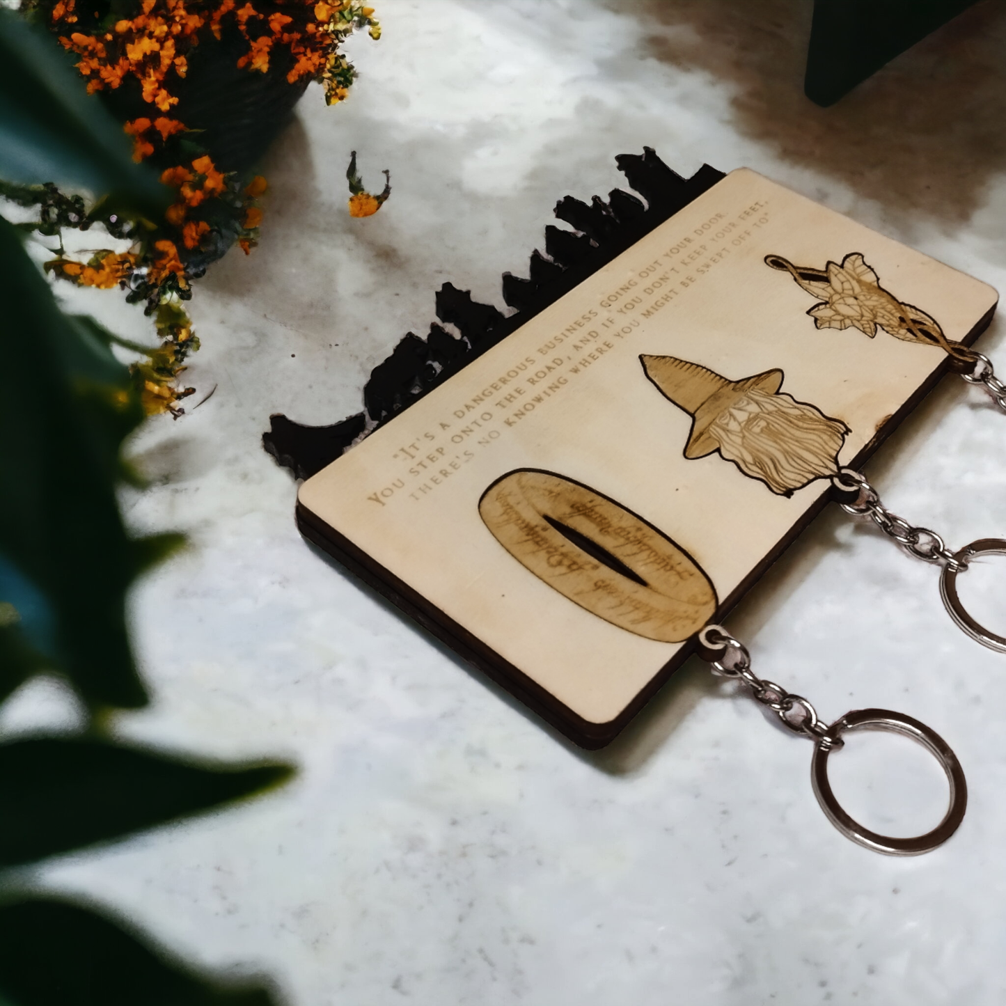 Lord of the Rings Keychain Wall Mounted Key Holder - LOTR