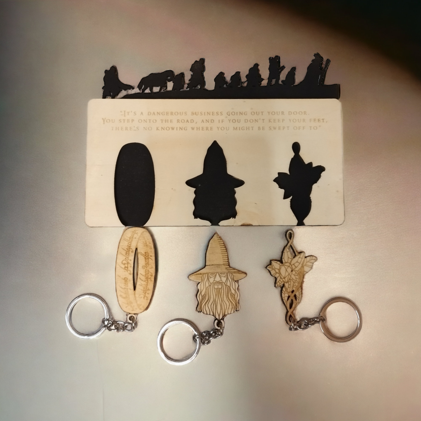 Lord of the Rings Keychain Wall Mounted Key Holder - LOTR