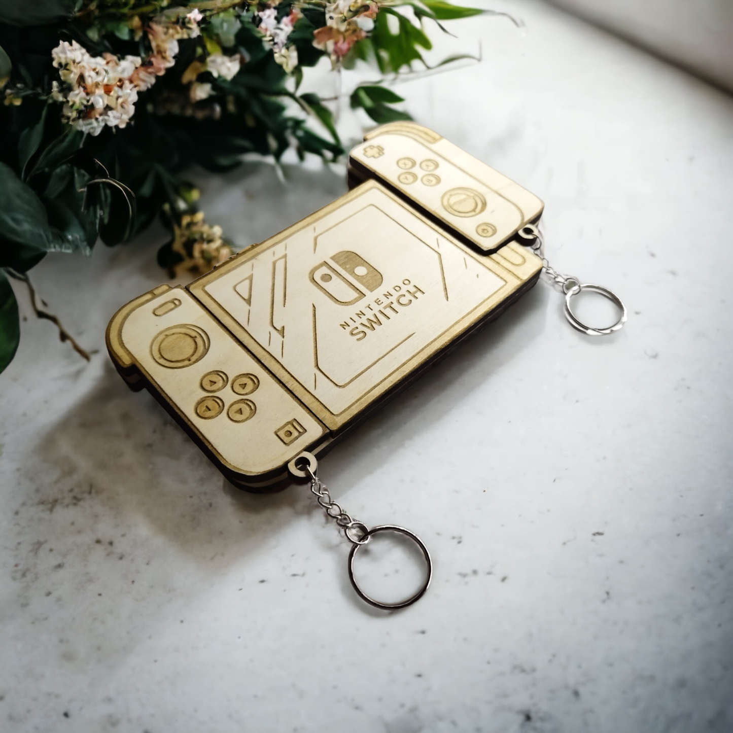 Nintendo Switch Keychain Magnet Wall Mount - Keyring Holder
