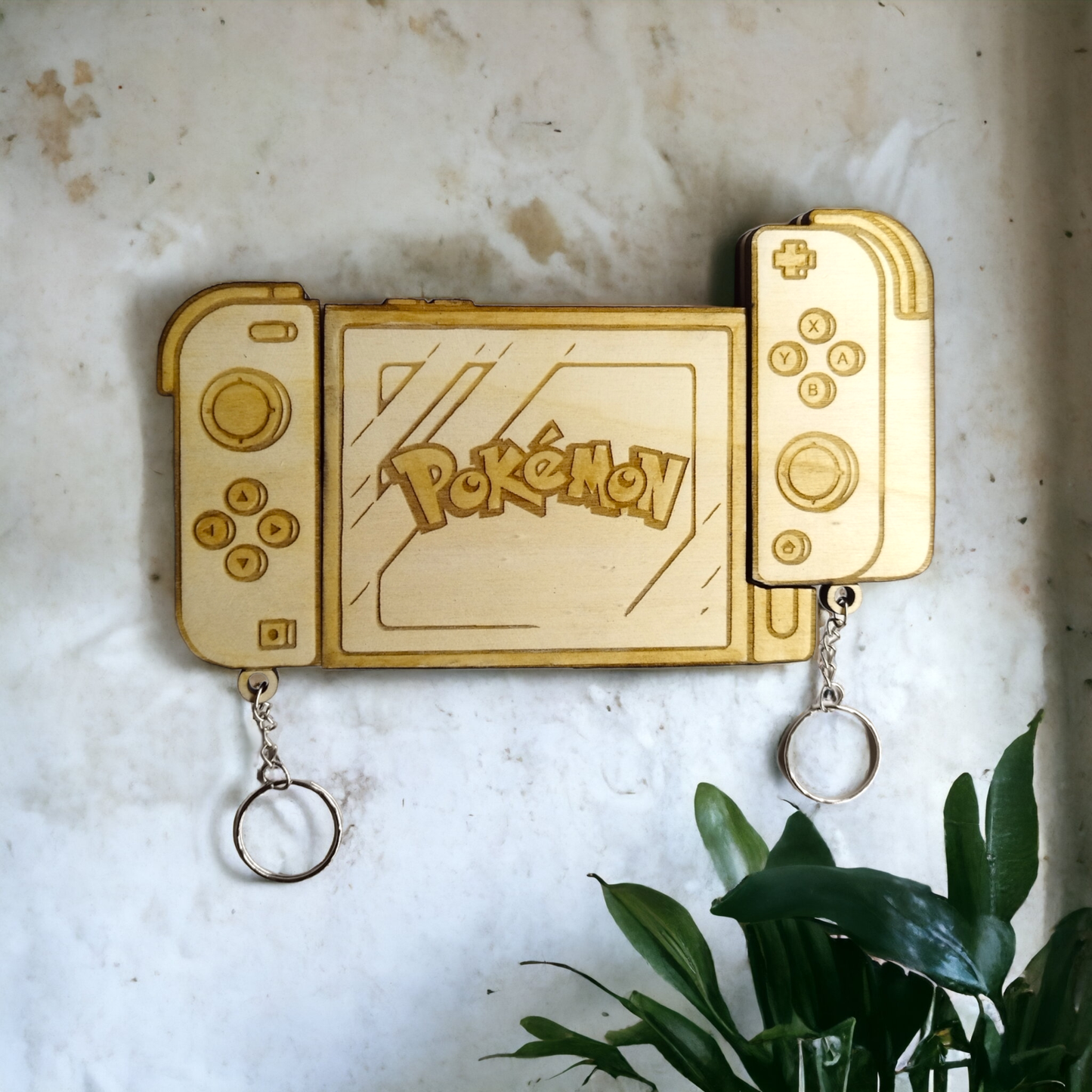 Nintendo Switch Keychain Magnet Wall Mount - Keyring Holder