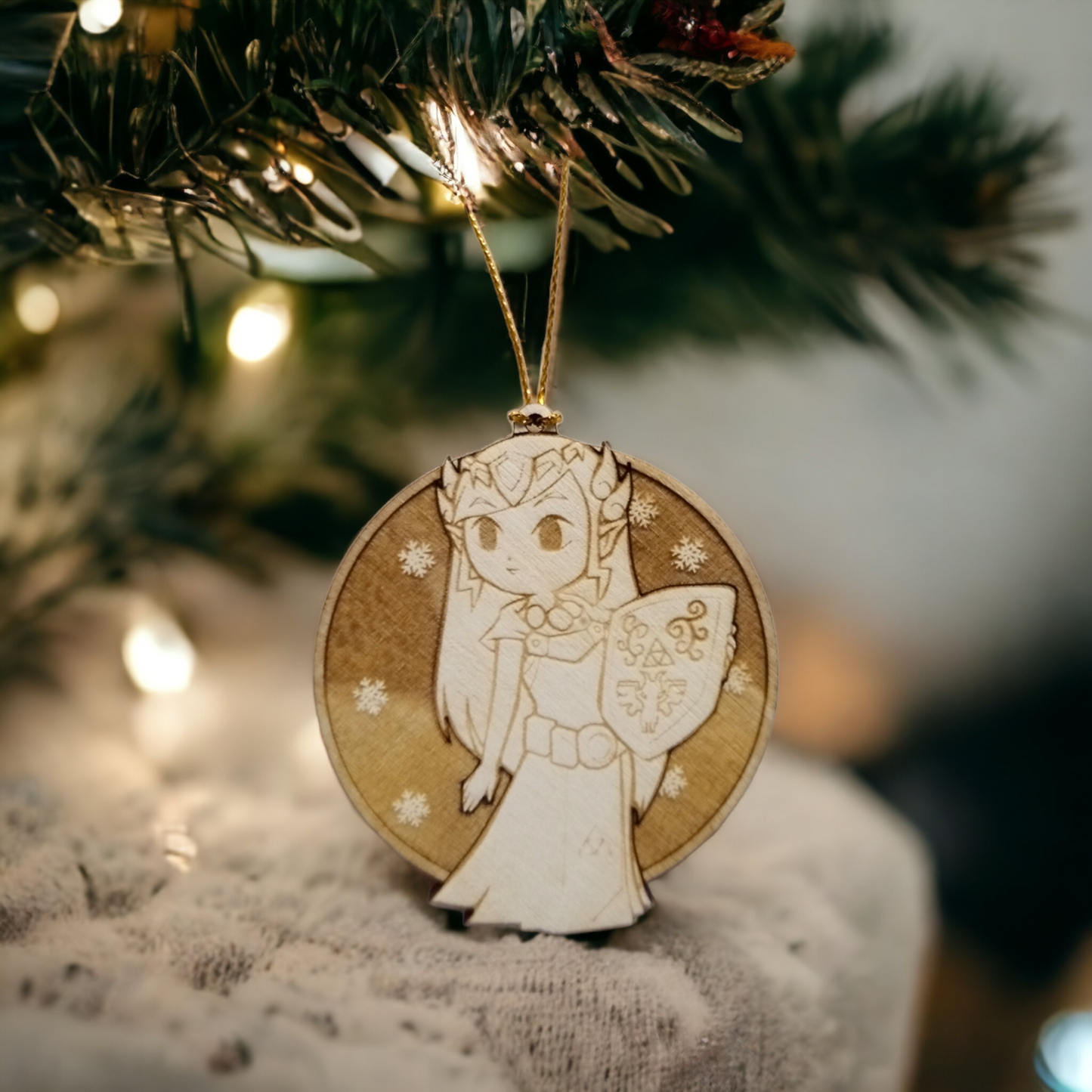 Set of 6 Legend of Zelda Ornaments Wooden Coasters - Handmade Gift - Housewarming - Wood Kitchenware