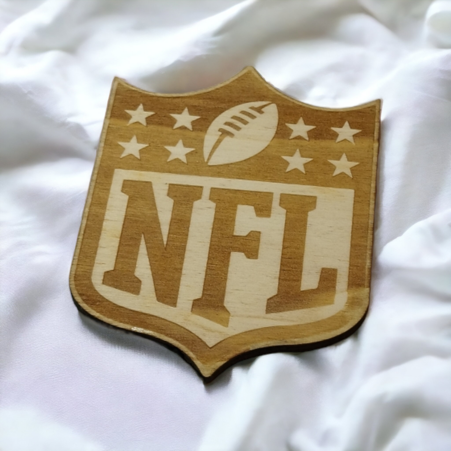 NFL Wooden Coasters - Handmade Gift - Housewarming - Wood Kitchenware