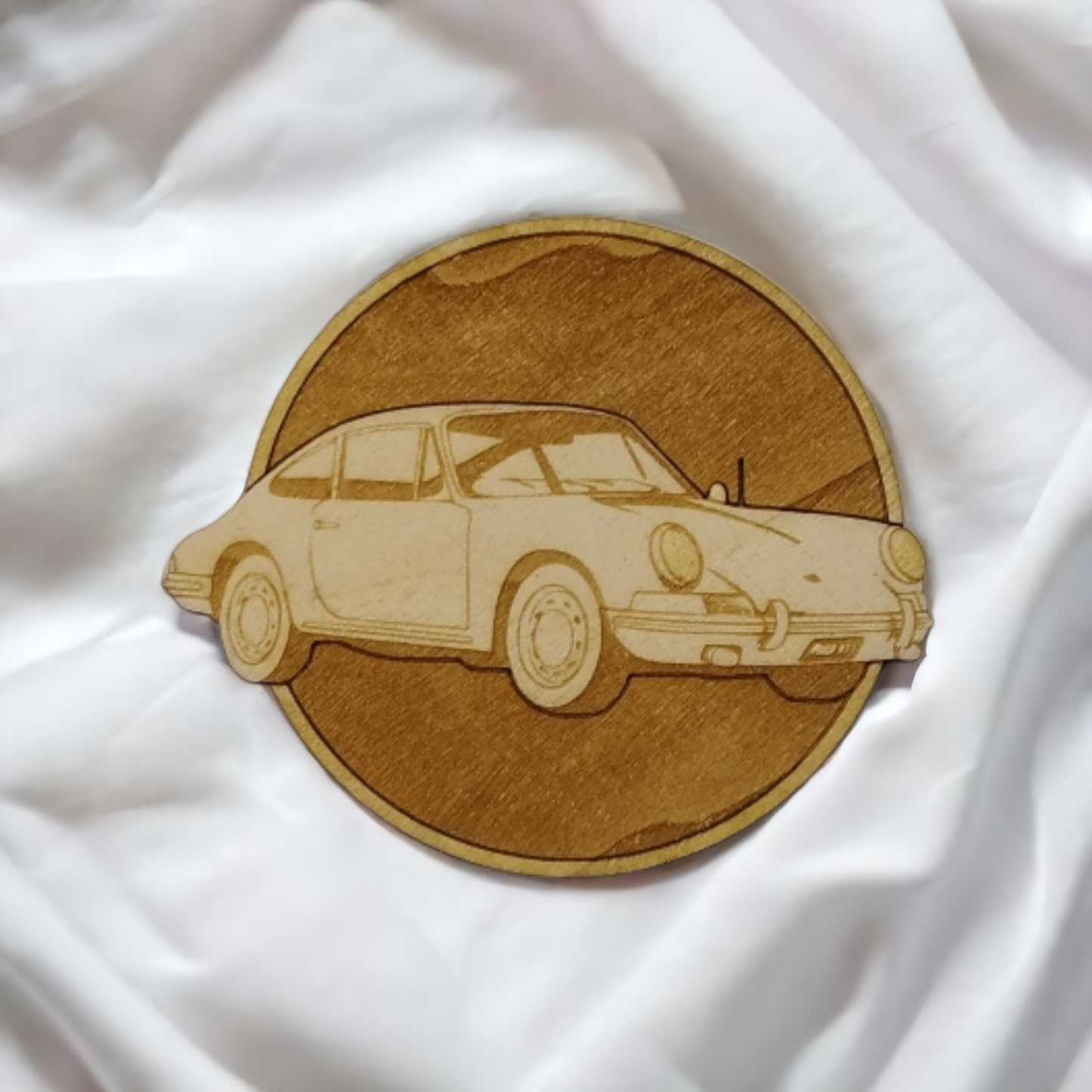 Set of 6 Classic Cars Wooden Coasters - Handmade Gift - Housewarming - Wood Kitchenware
