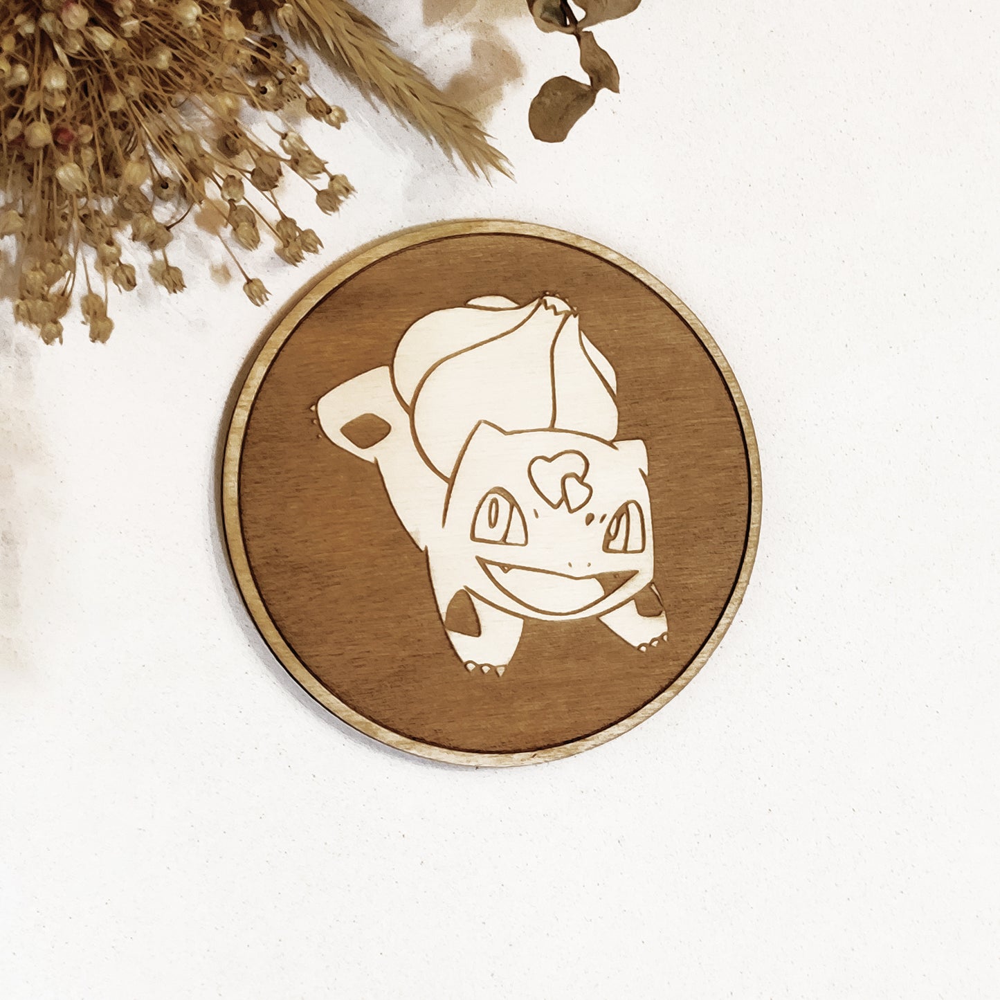 Set of 6 Pokemon Wooden Coasters - Handmade Gift - Housewarming - Wood Kitchenware