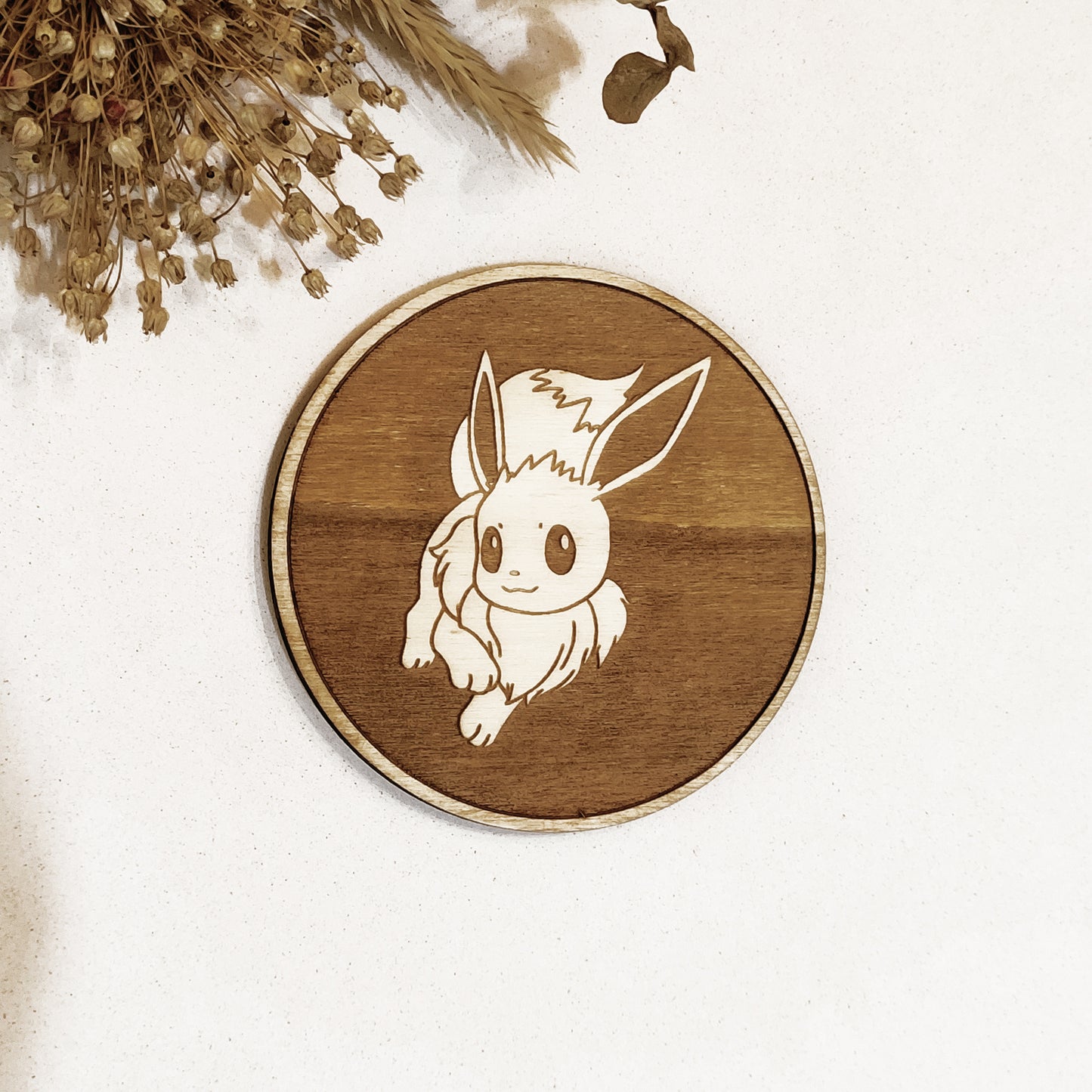 Set of 6 Pokemon Wooden Coasters - Handmade Gift - Housewarming - Wood Kitchenware