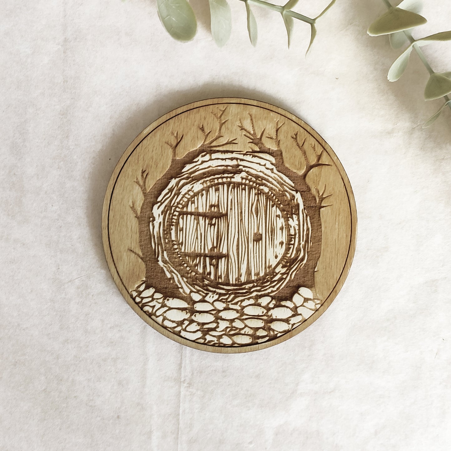 Set of 6 Lord of The Rings Wooden Coasters - Handmade Gift - Housewarming - Wood Kitchenware - LOTR