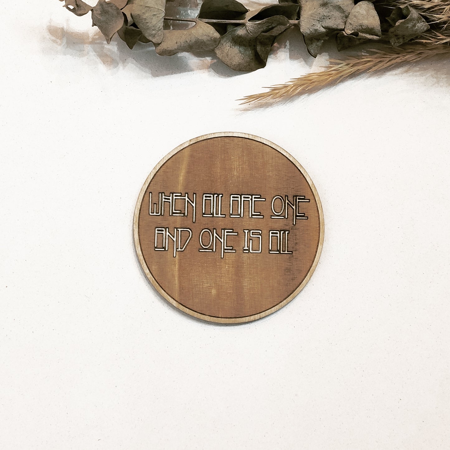 Set of 6 Led Zeppelin Wooden Coasters - Handmade Gift - Housewarming - Wood Kitchenware
