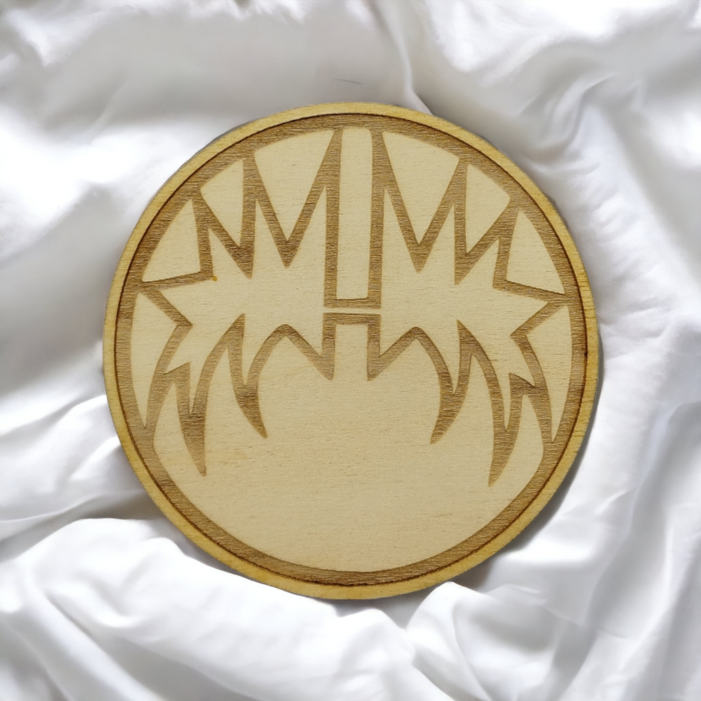 Set of 6 Kiss Wooden Coasters - Handmade Gift - Housewarming - Wood Kitchenware - Rock Band