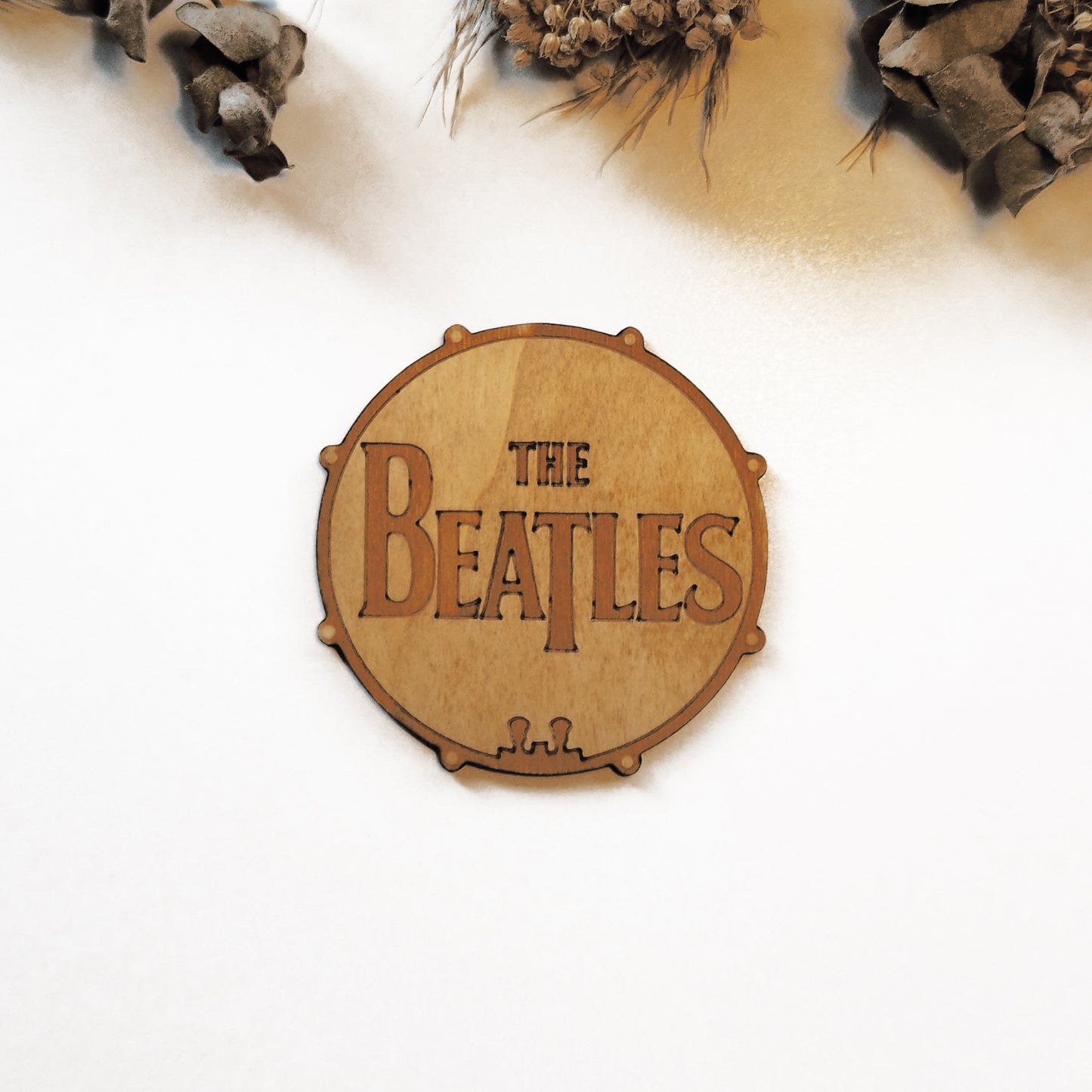 Set of 6 Rock Bands Wooden Coasters - Handmade Gift - Housewarming - Wood Kitchenware - Rock Band