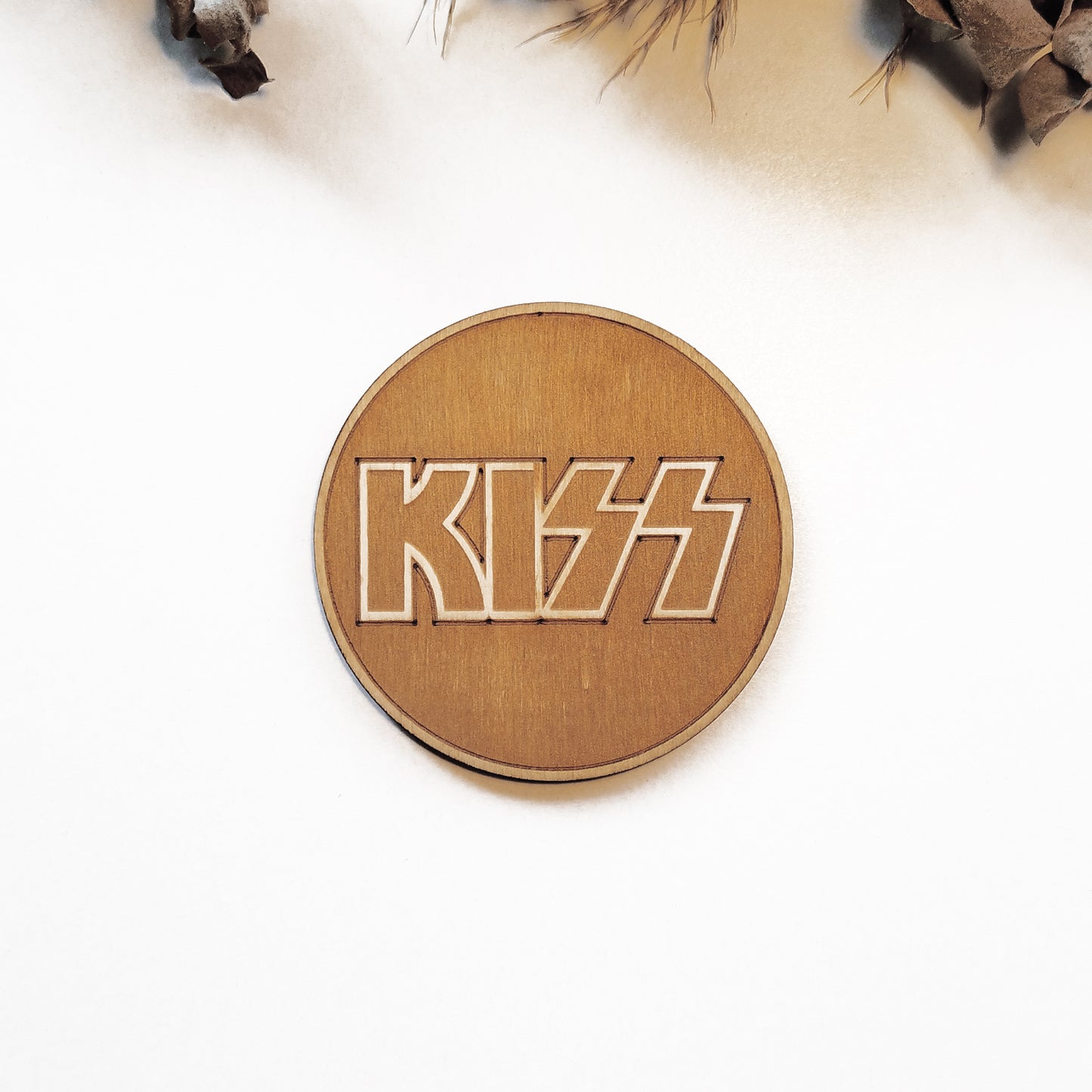 Set of 6 Rock Bands Wooden Coasters - Handmade Gift - Housewarming - Wood Kitchenware - Rock Band