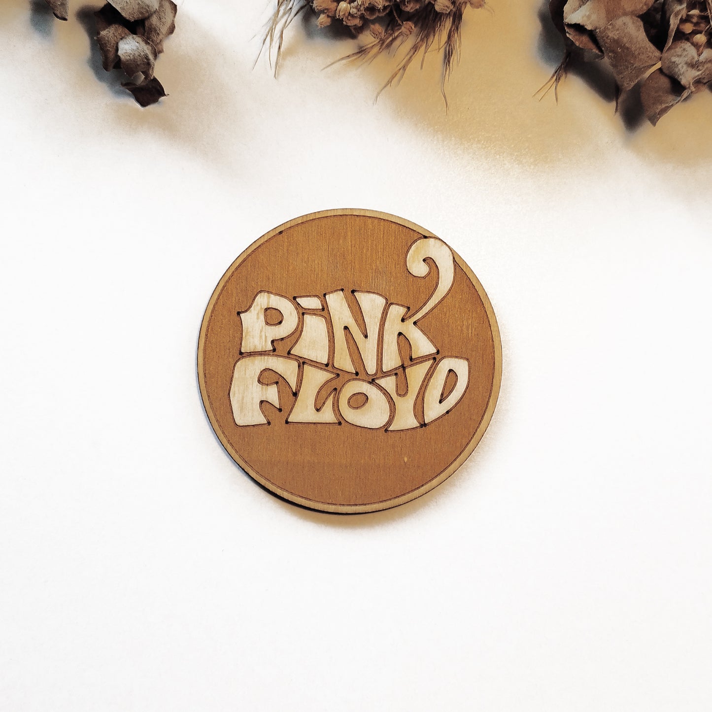 Set of 6 Rock Bands Wooden Coasters - Handmade Gift - Housewarming - Wood Kitchenware - Rock Band