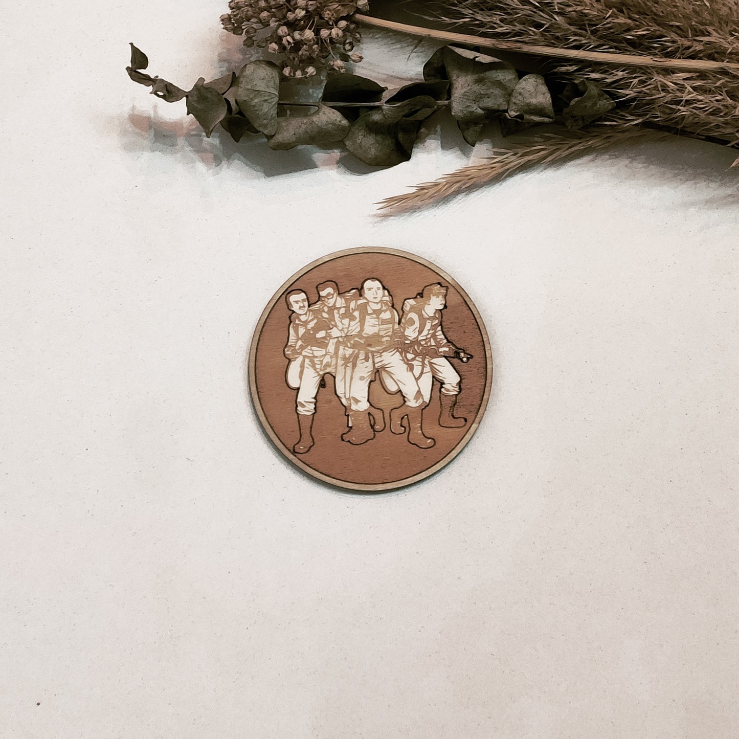 Set of 6 Ghostbusters Wooden Coasters - Handmade Gift - Housewarming - Wood Kitchenware