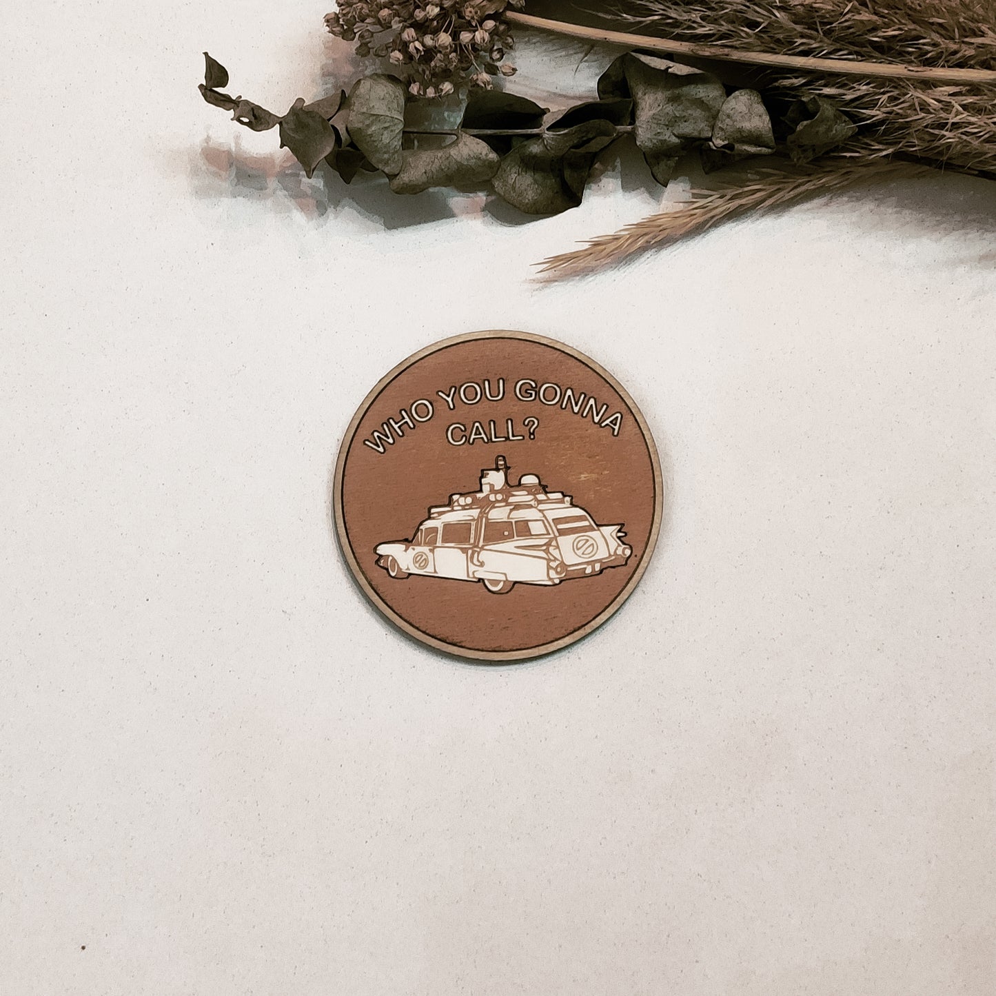 Set of 6 Ghostbusters Wooden Coasters - Handmade Gift - Housewarming - Wood Kitchenware