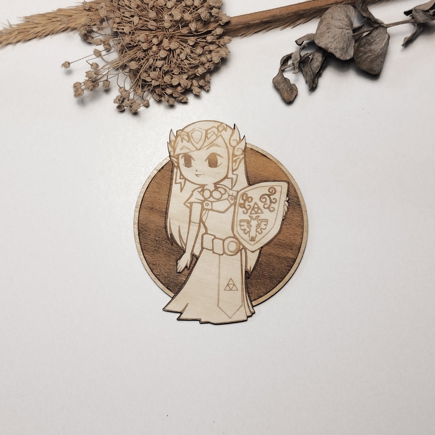 Set of 6 Legend of Zelda Wooden Coasters - Handmade Gift - Housewarming - Wood Kitchenware - Rock Band