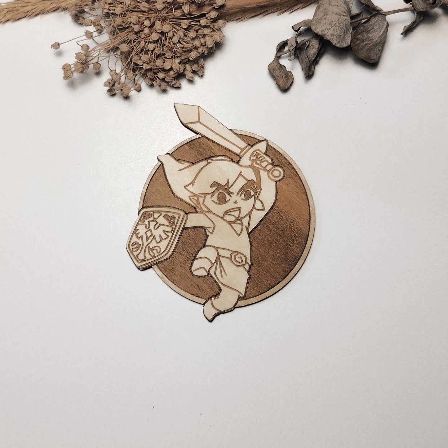 Set of 6 Legend of Zelda Wooden Coasters - Handmade Gift - Housewarming - Wood Kitchenware - Rock Band