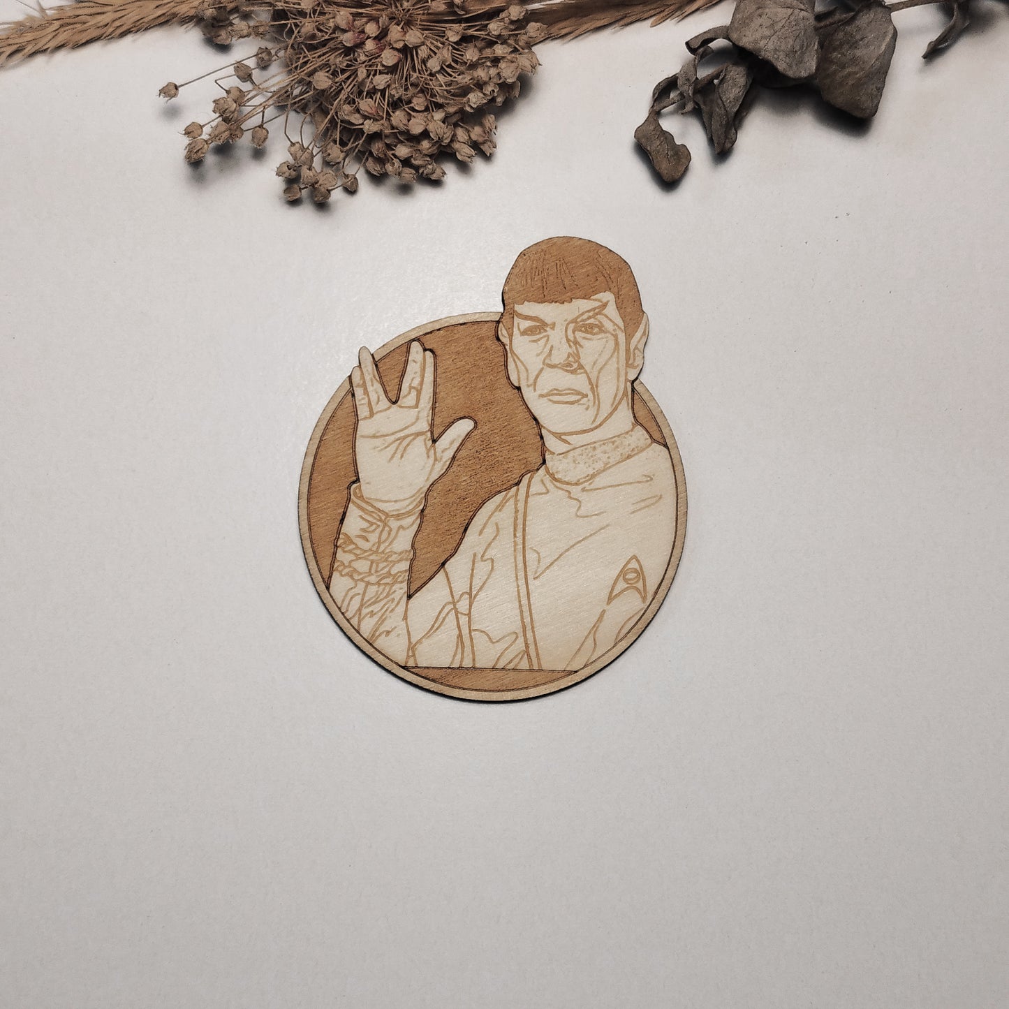 Set of 6 Star Trek Wooden Coasters - Handmade Gift - Housewarming - Wood Kitchenware