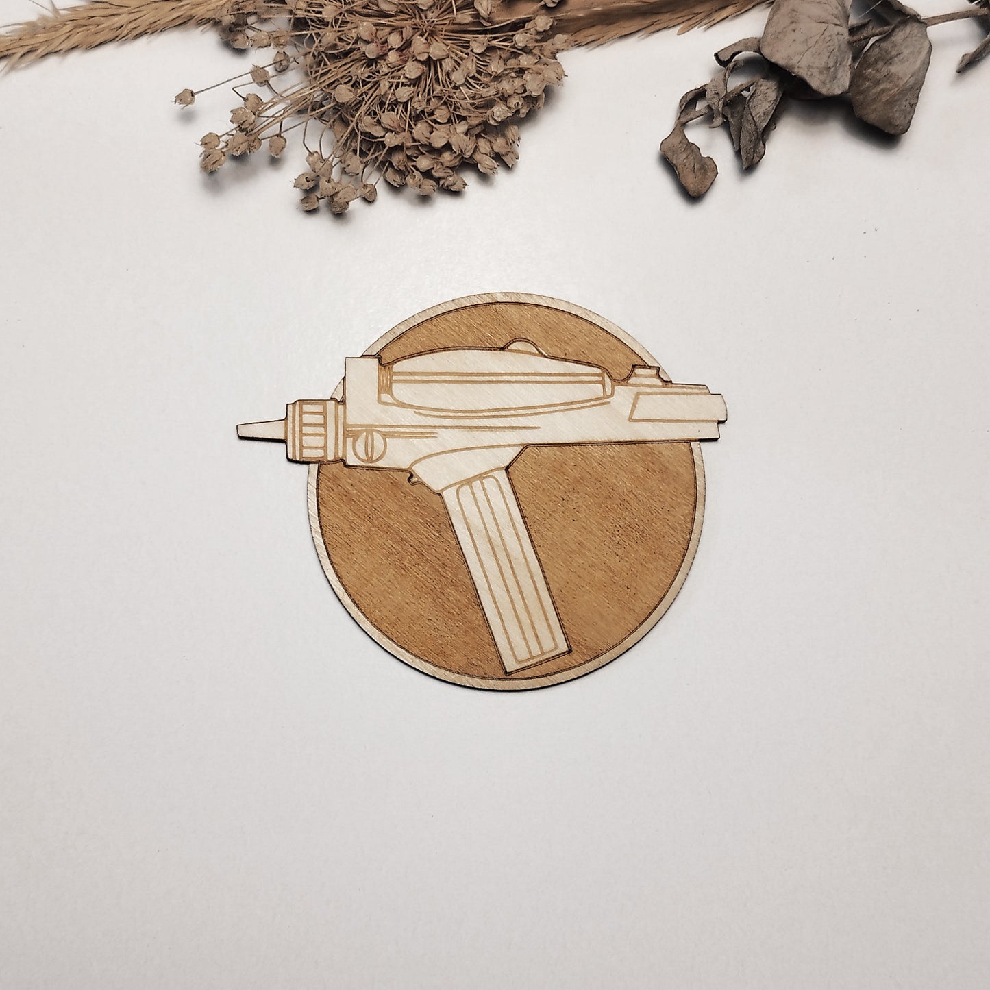 Set of 6 Star Trek Wooden Coasters - Handmade Gift - Housewarming - Wood Kitchenware