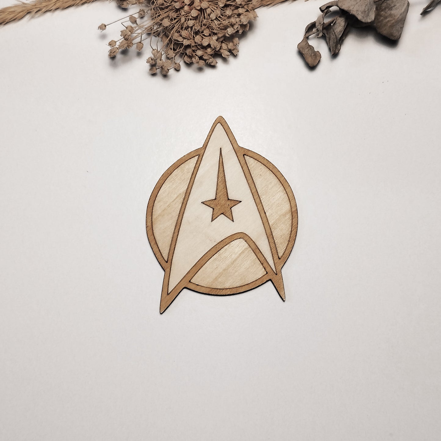 Set of 6 Star Trek Wooden Coasters - Handmade Gift - Housewarming - Wood Kitchenware