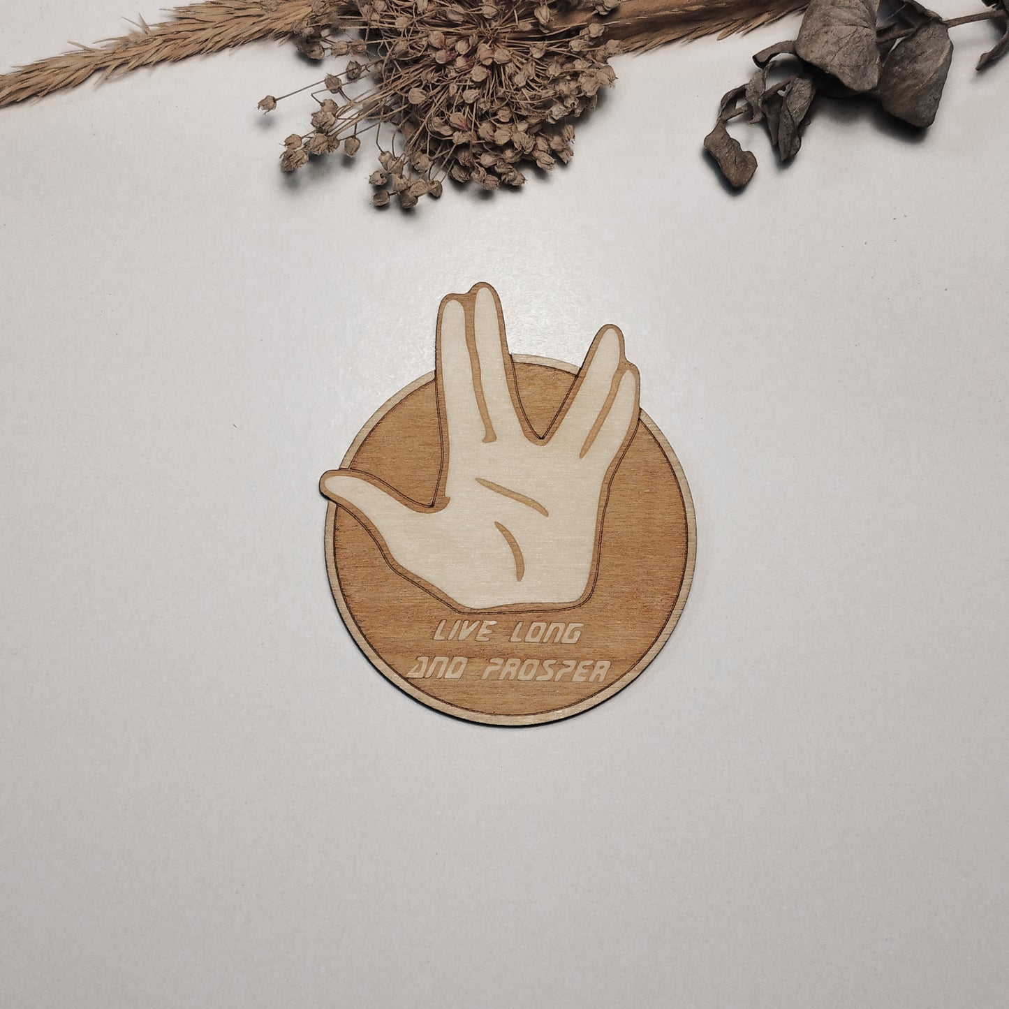 Set of 6 Star Trek Wooden Coasters - Handmade Gift - Housewarming - Wood Kitchenware