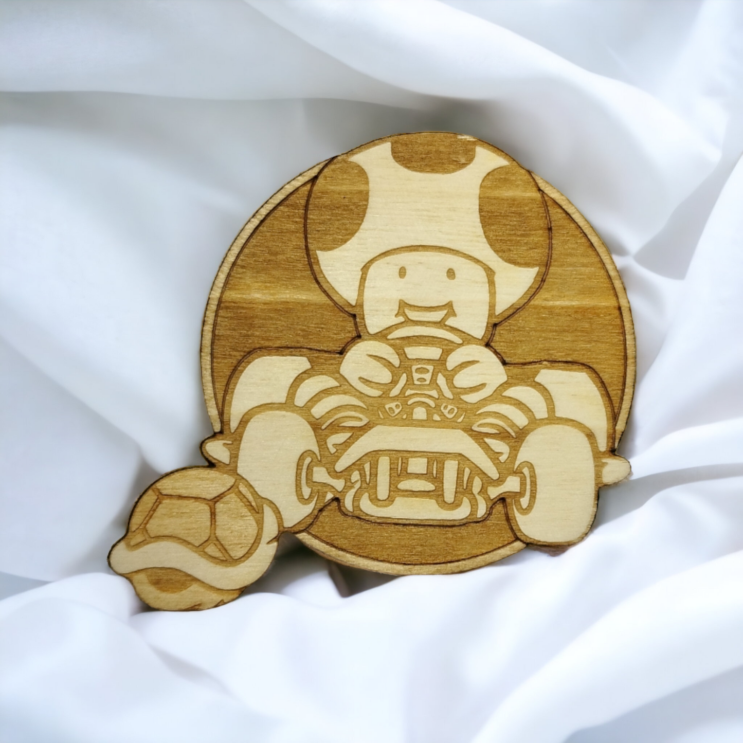 Set of 6 Mario Kart Wooden Coasters - Handmade Gift - Housewarming - Wood Kitchenware - Guardians of The Galaxy