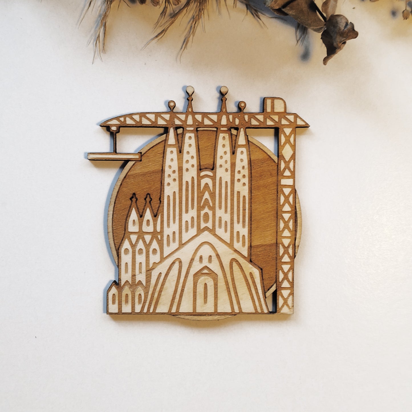 Cities and Monuments Wooden Coasters - Handmade Gift - Housewarming - Wood Kitchenware