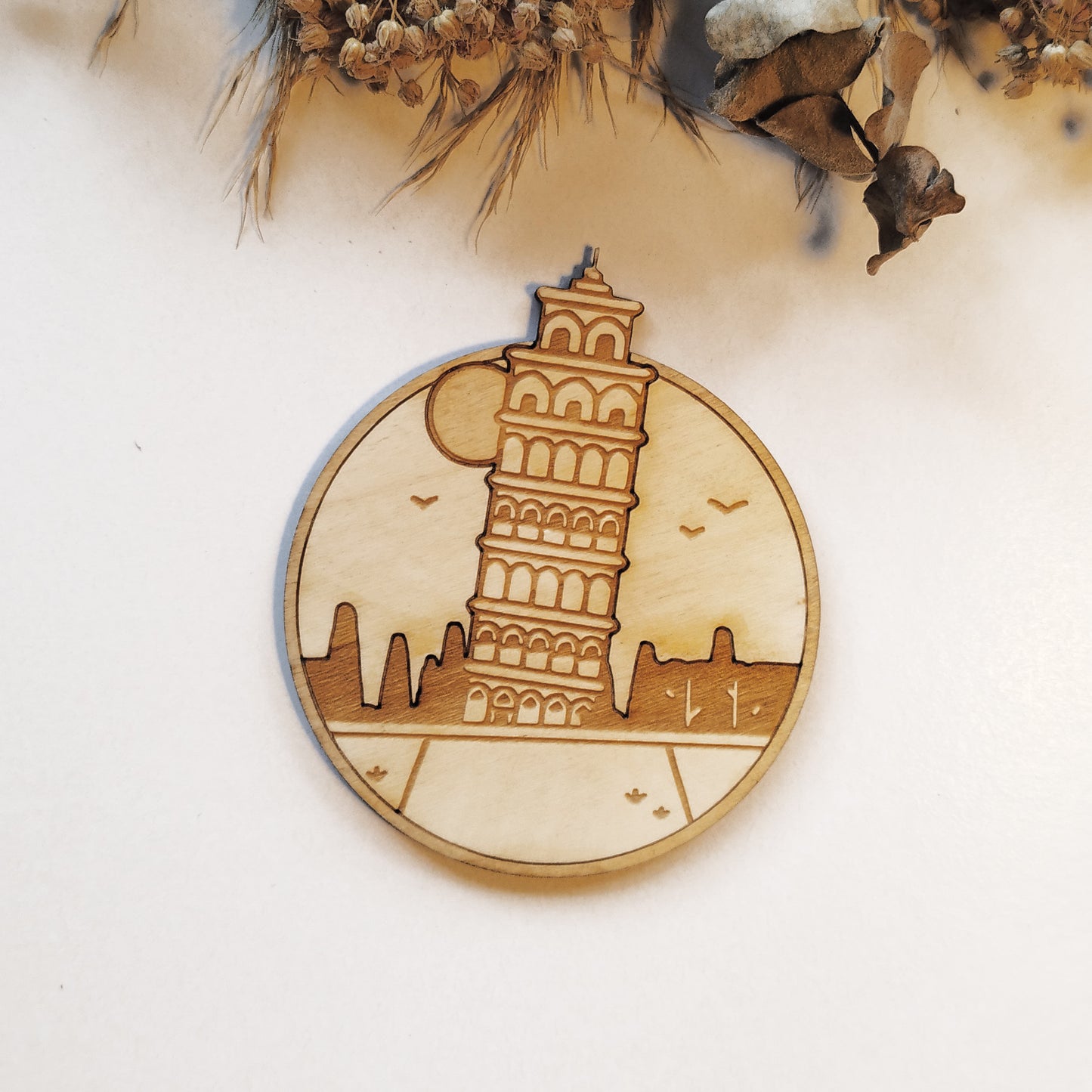 Cities and Monuments Wooden Coasters - Handmade Gift - Housewarming - Wood Kitchenware
