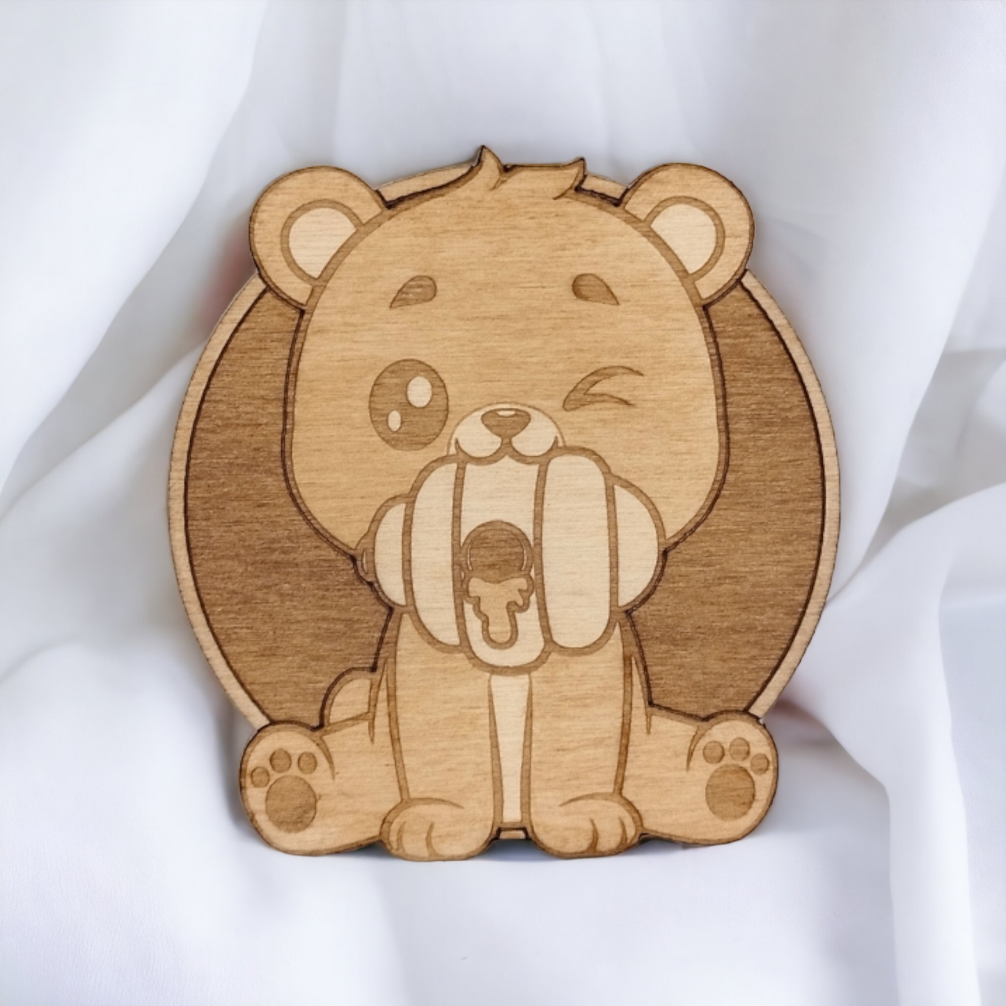 Set of 6 Cute Animals Collection Wooden Coasters - Handmade Gift - Housewarming - Wood Kitchenware