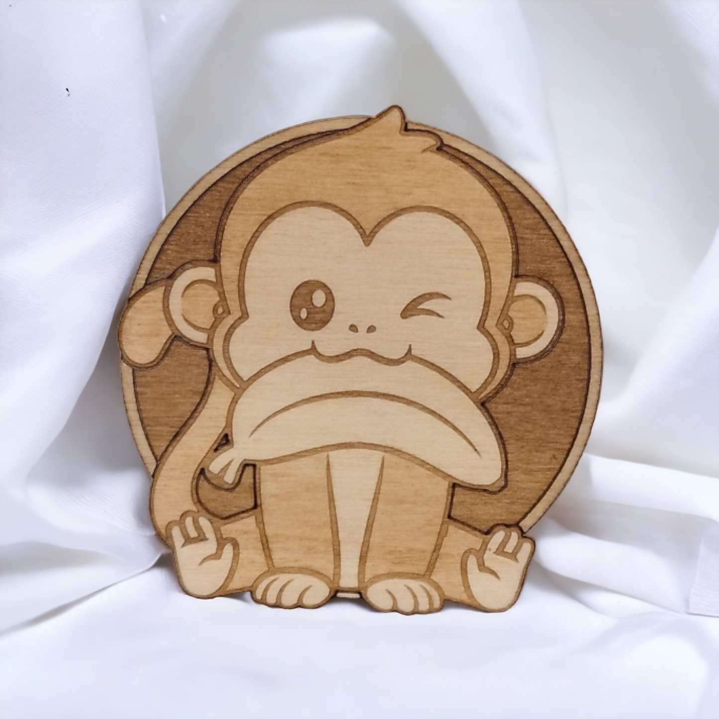 Set of 6 Cute Animals Collection Wooden Coasters - Handmade Gift - Housewarming - Wood Kitchenware