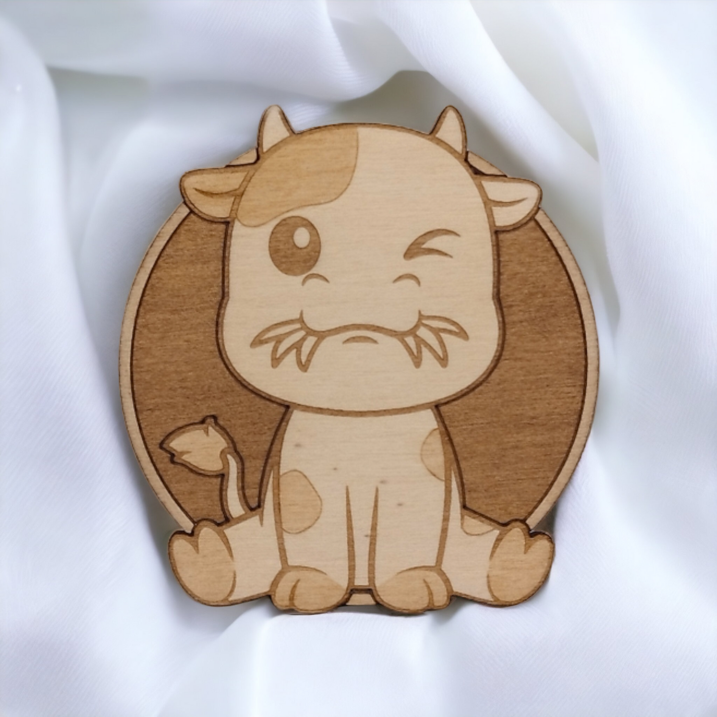 Set of 6 Cute Animals Collection Wooden Coasters - Handmade Gift - Housewarming - Wood Kitchenware