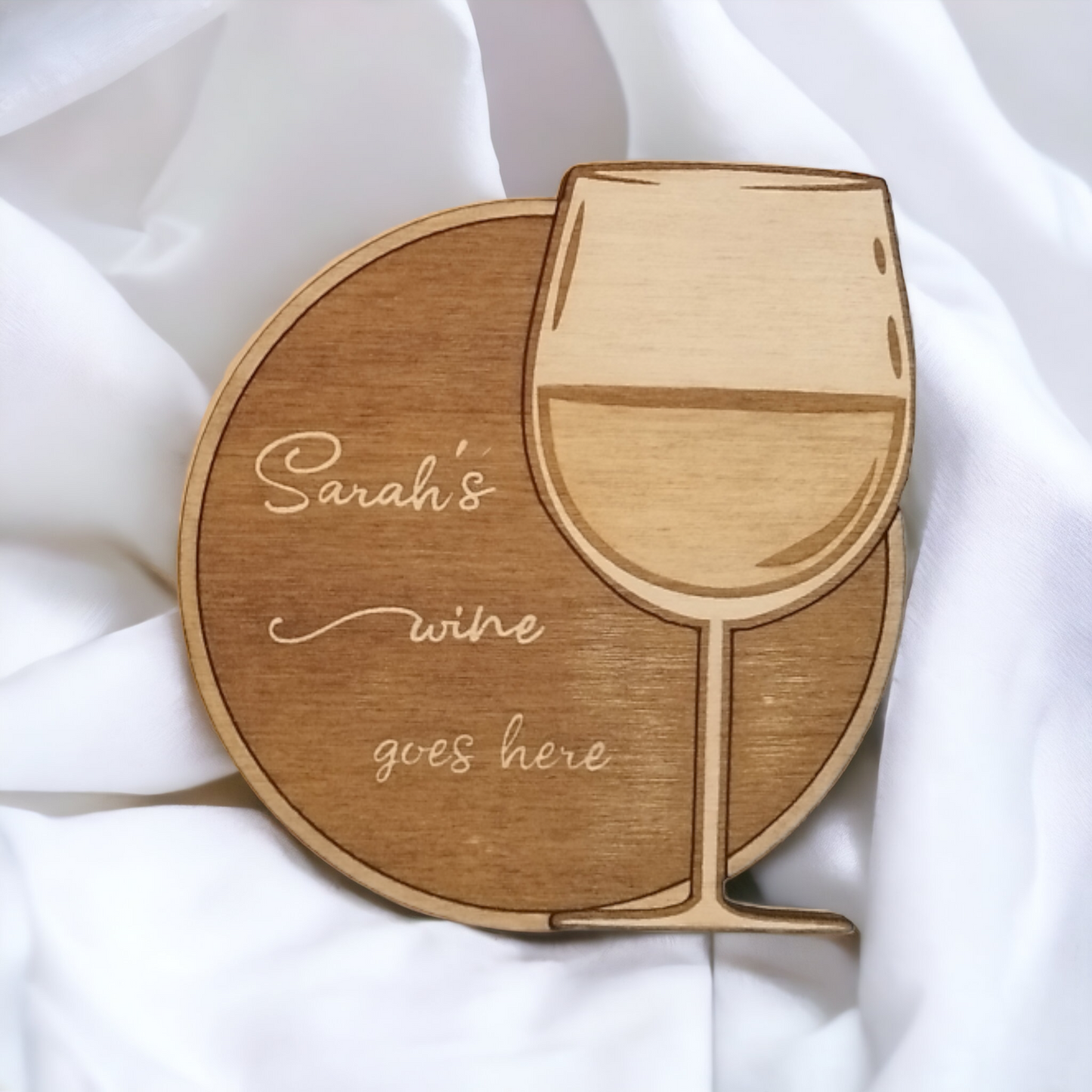 Set of 6 Drinks Wooden Coasters - Handmade Gift - Housewarming - Wood Kitchenware