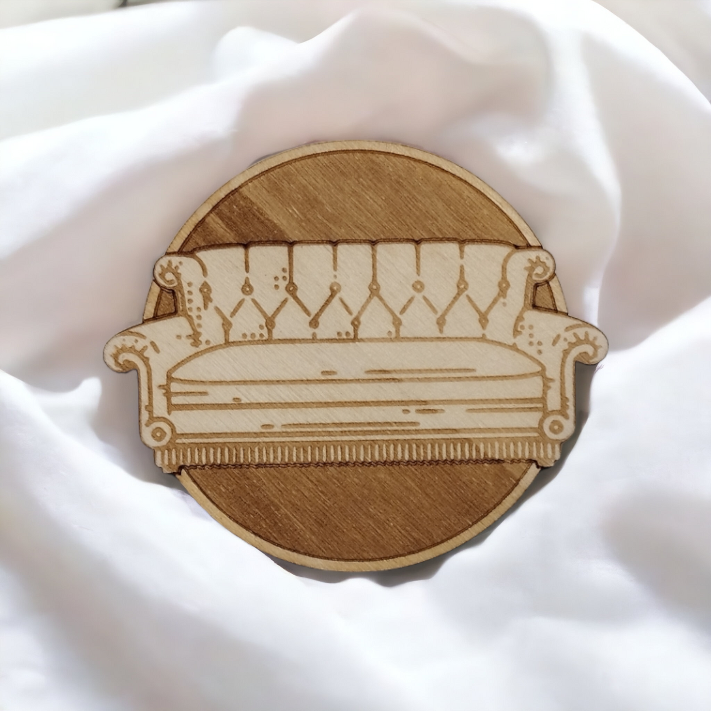 Set of 6 Friends Wooden Coasters - Handmade Gift - Housewarming - Wood Kitchenware