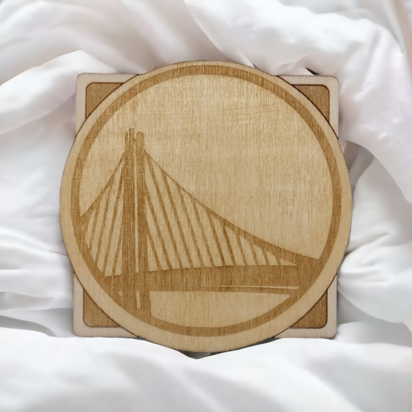 Set of 6 NBA Wooden Coasters - Handmade Gift - Housewarming - Wood Kitchenware