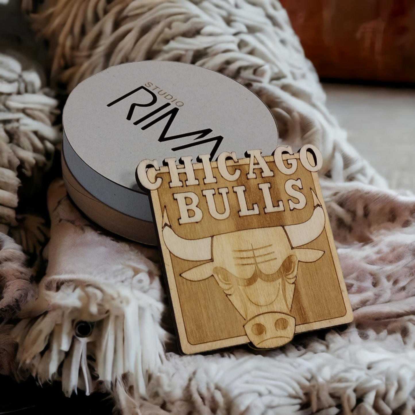 Set of 6 NBA Wooden Coasters - Handmade Gift - Housewarming - Wood Kitchenware