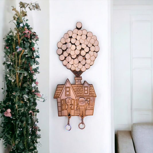Up House Keychain - Wall Mounted Key Holder - Geek Keyrings