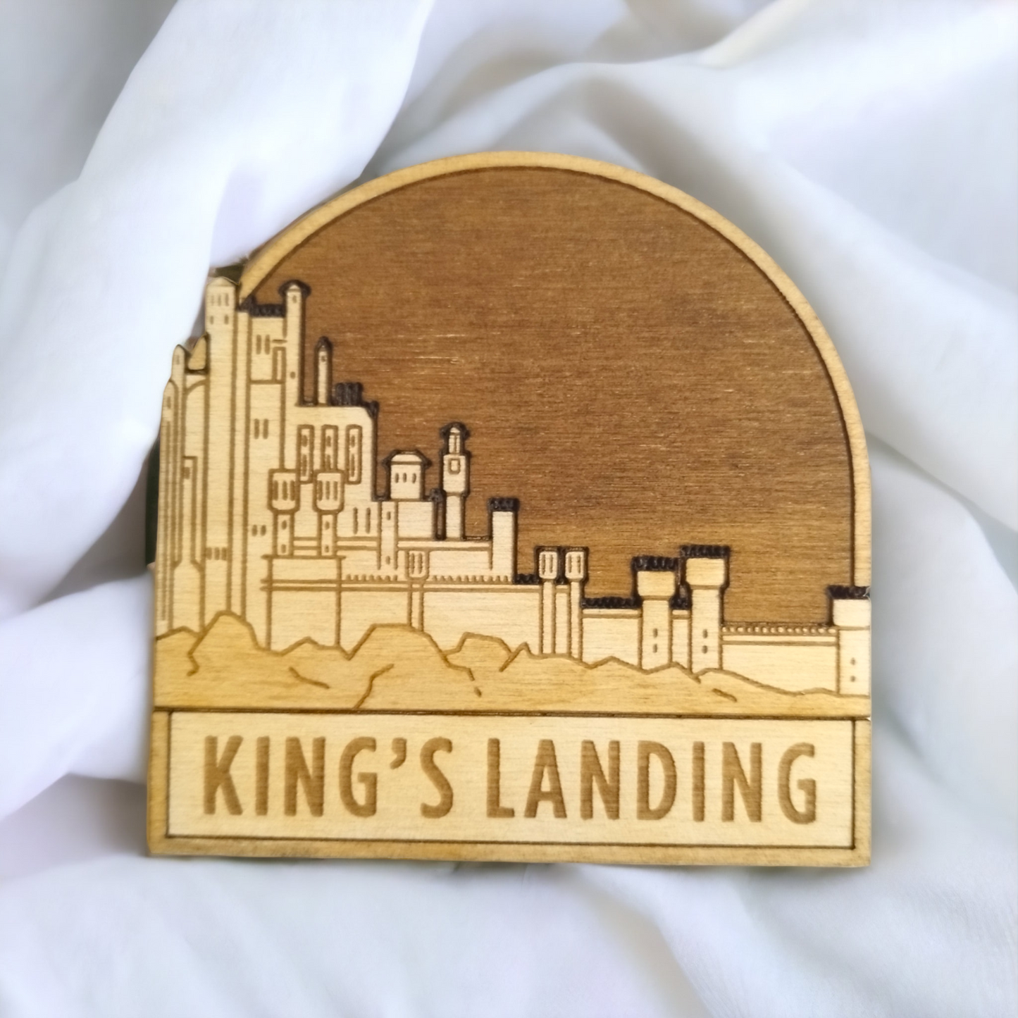 Set of 8 Game of Thrones Places Wooden Coasters - Handmade Gift - Housewarming - Wood Kitchenware