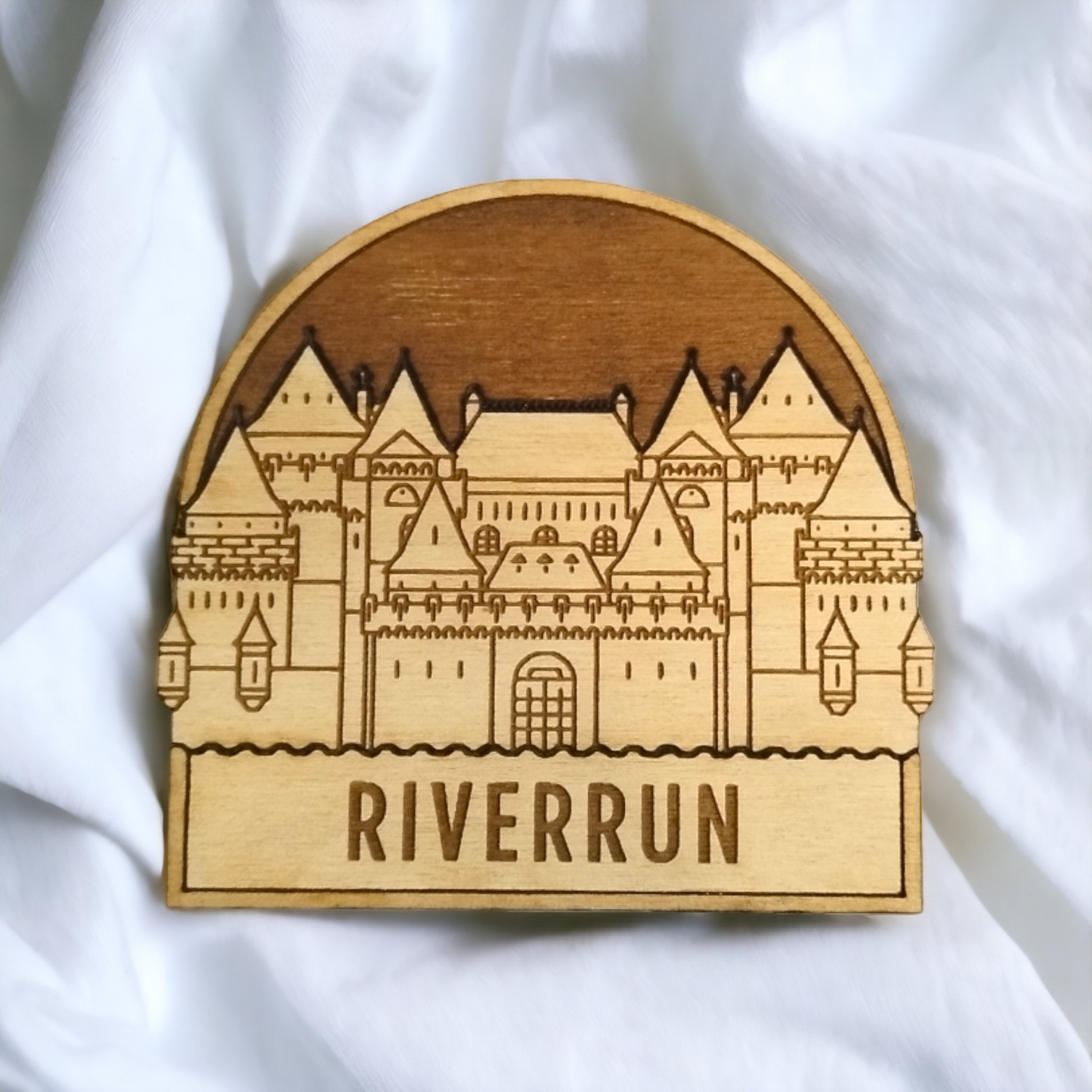 Set of 8 Game of Thrones Places Wooden Coasters - Handmade Gift - Housewarming - Wood Kitchenware