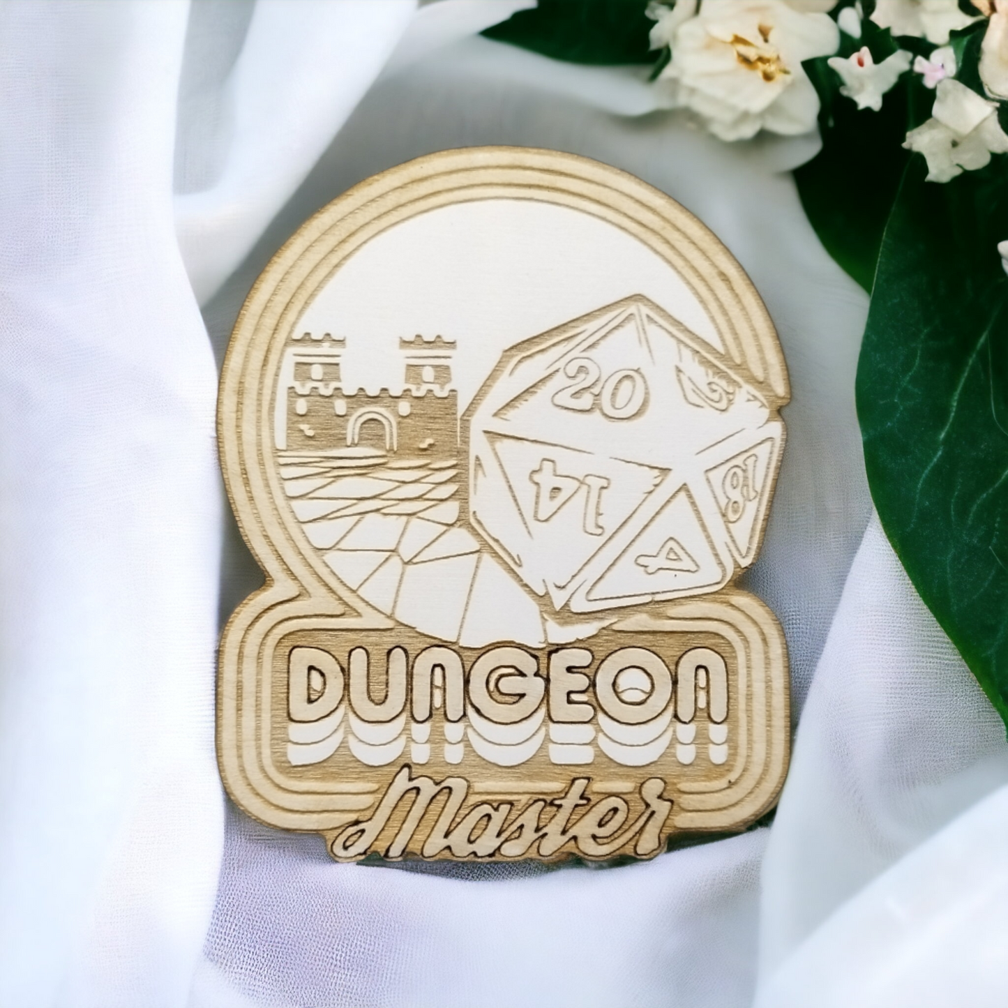 Set of 6 Dungeons & Dragons Wooden Coasters - Handmade Gift - Housewarming - Wood Kitchenware - RPG