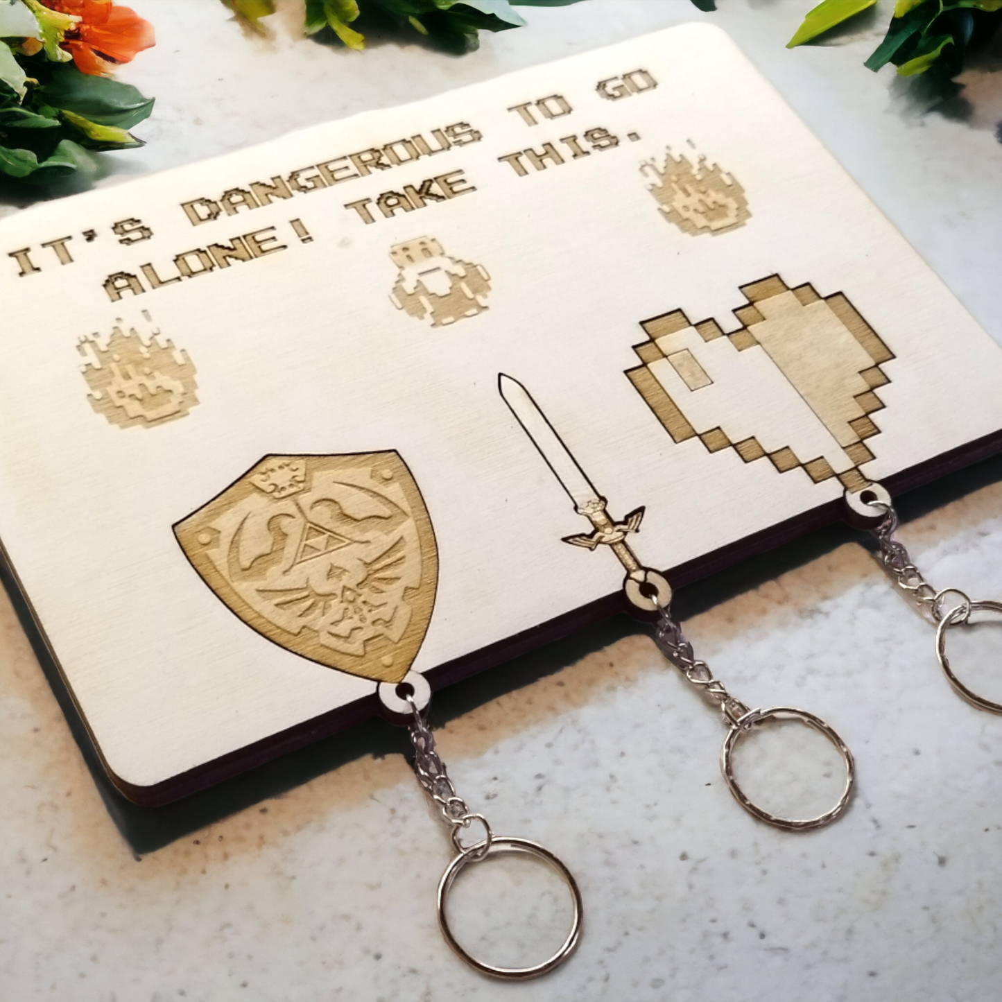 Legends of Zelda Keychain Wall Mounted Key Holder - Gamer Gift