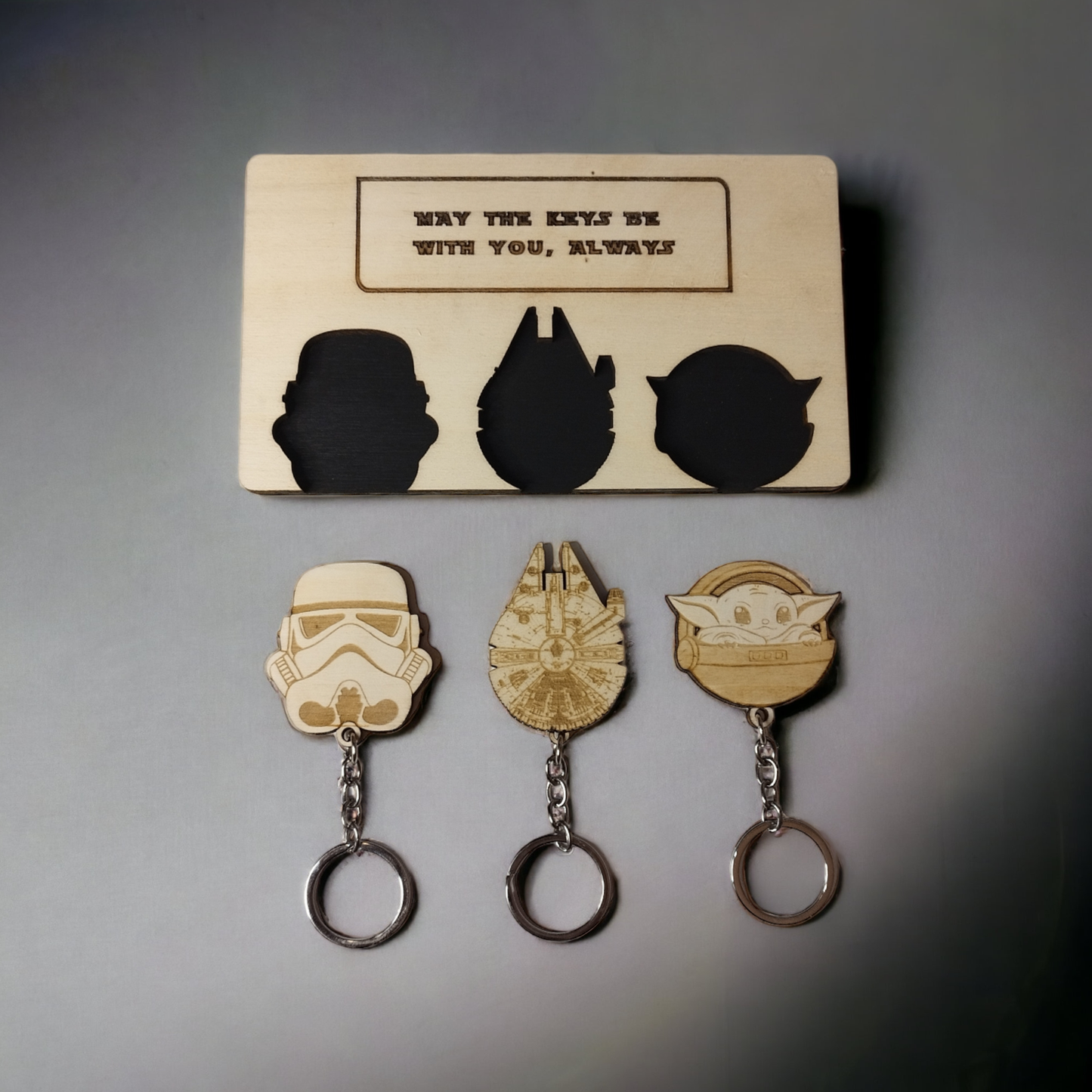 Star Wars Keychain Wall Mounted Key Holder - Geek Keyrings